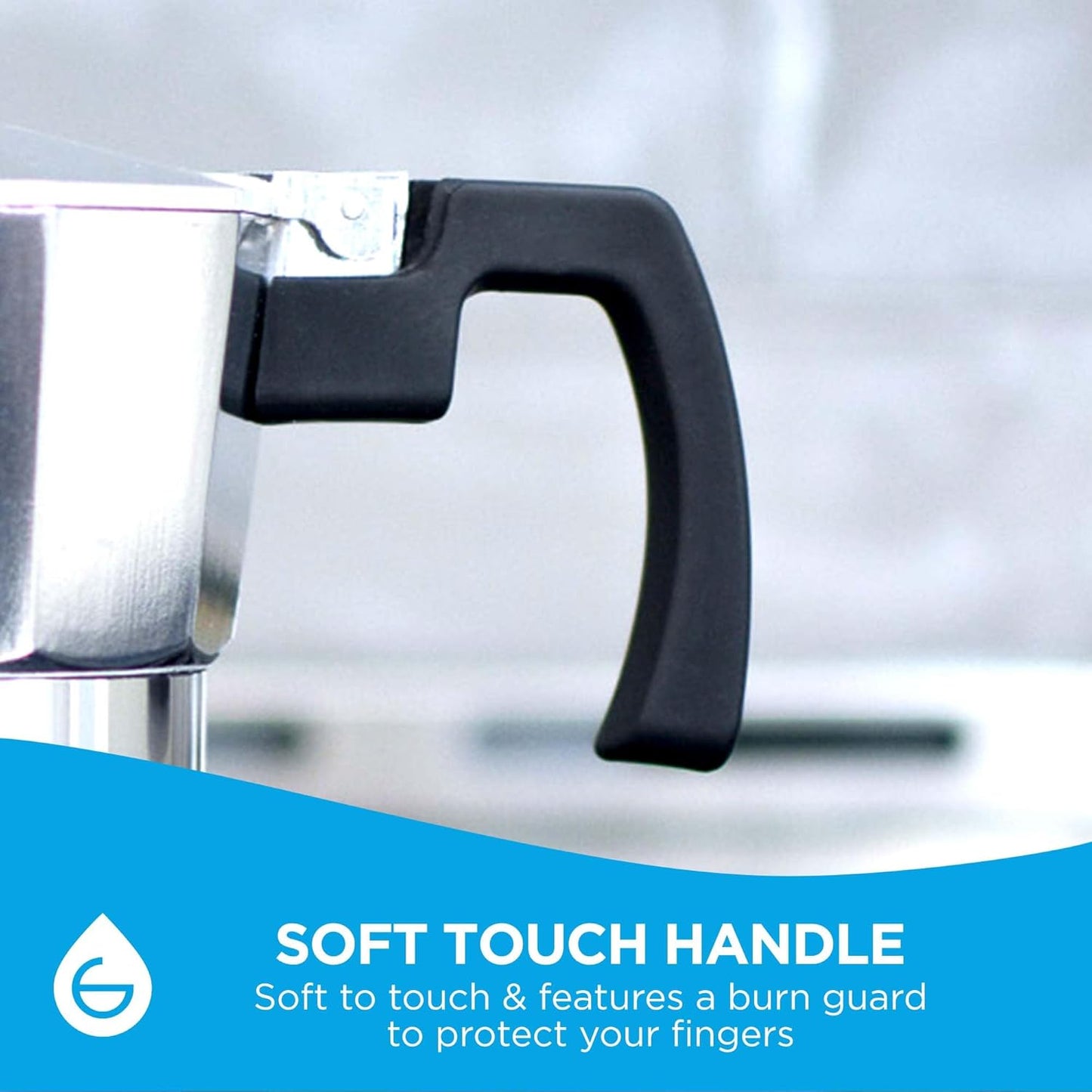 GROSCHE Milano Stovetop Espresso Maker Moka Pot Cuban Coffee Maker Stovetop Coffee Maker Moka Italian Greca Brewer Percolator | 6 Espresso Cup, Tuxedo