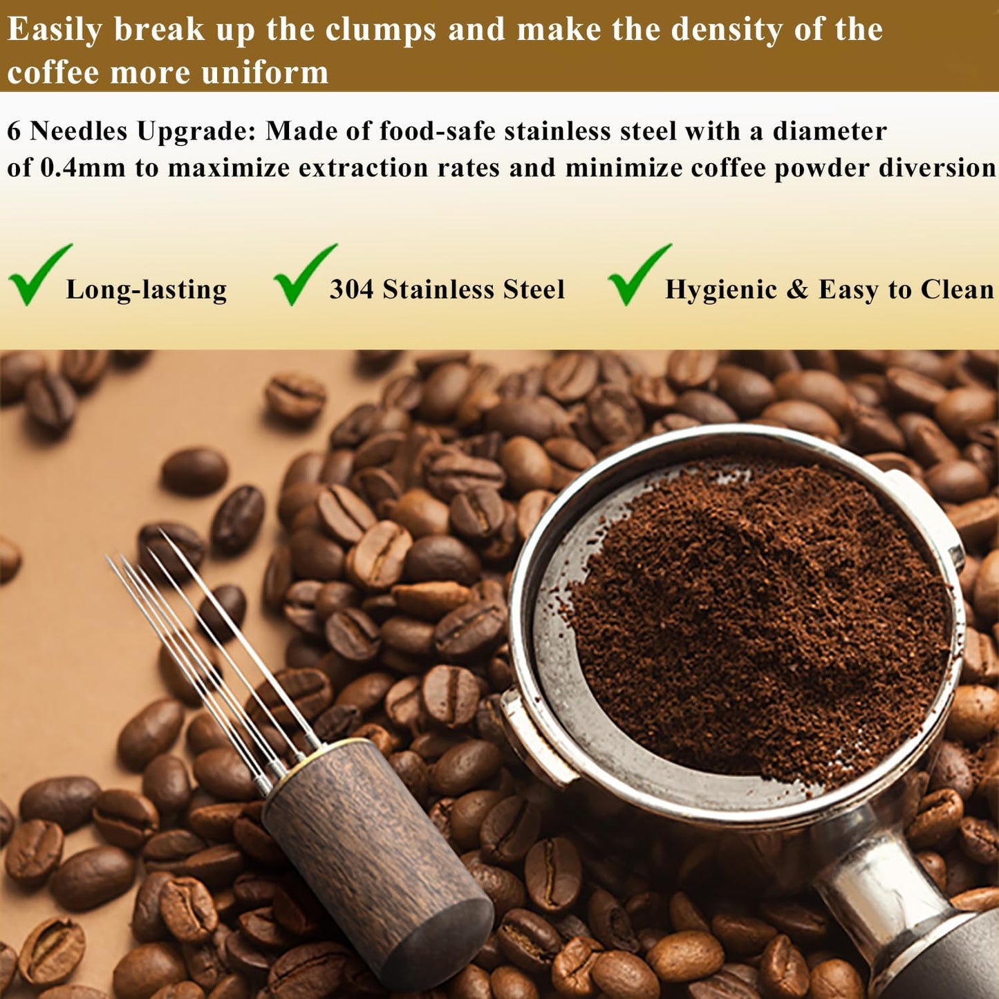 51mm Espresso Tamper Espresso Accessories Kit: Espresso Tamper Set, Coffee Tamper Espresso Tools Barista Tools | Espresso Kit Fits Espresso Coffee Machines of 51mm Portafilters