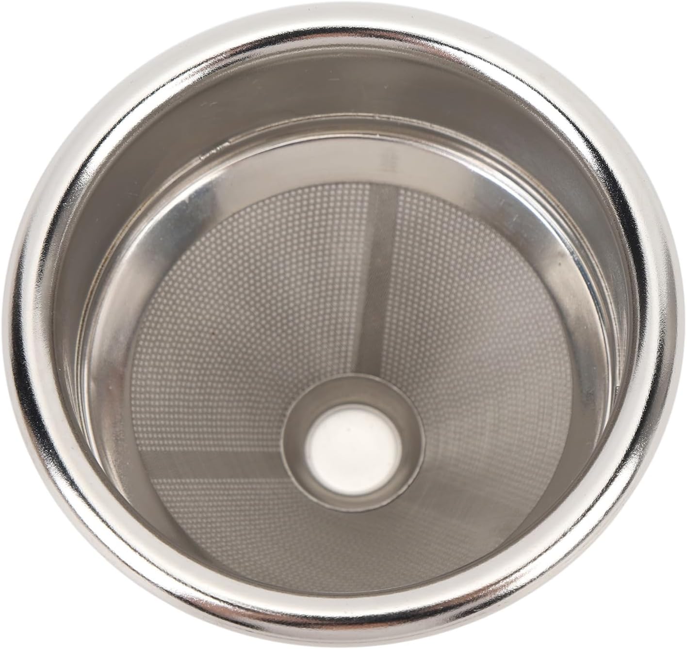 58mm High Extraction Filter Basket, Cone Shaped Precise Extraction Micro Sieve Filter Basket 304 Stainless Steel for Home, Coffee Shop Commercial Use