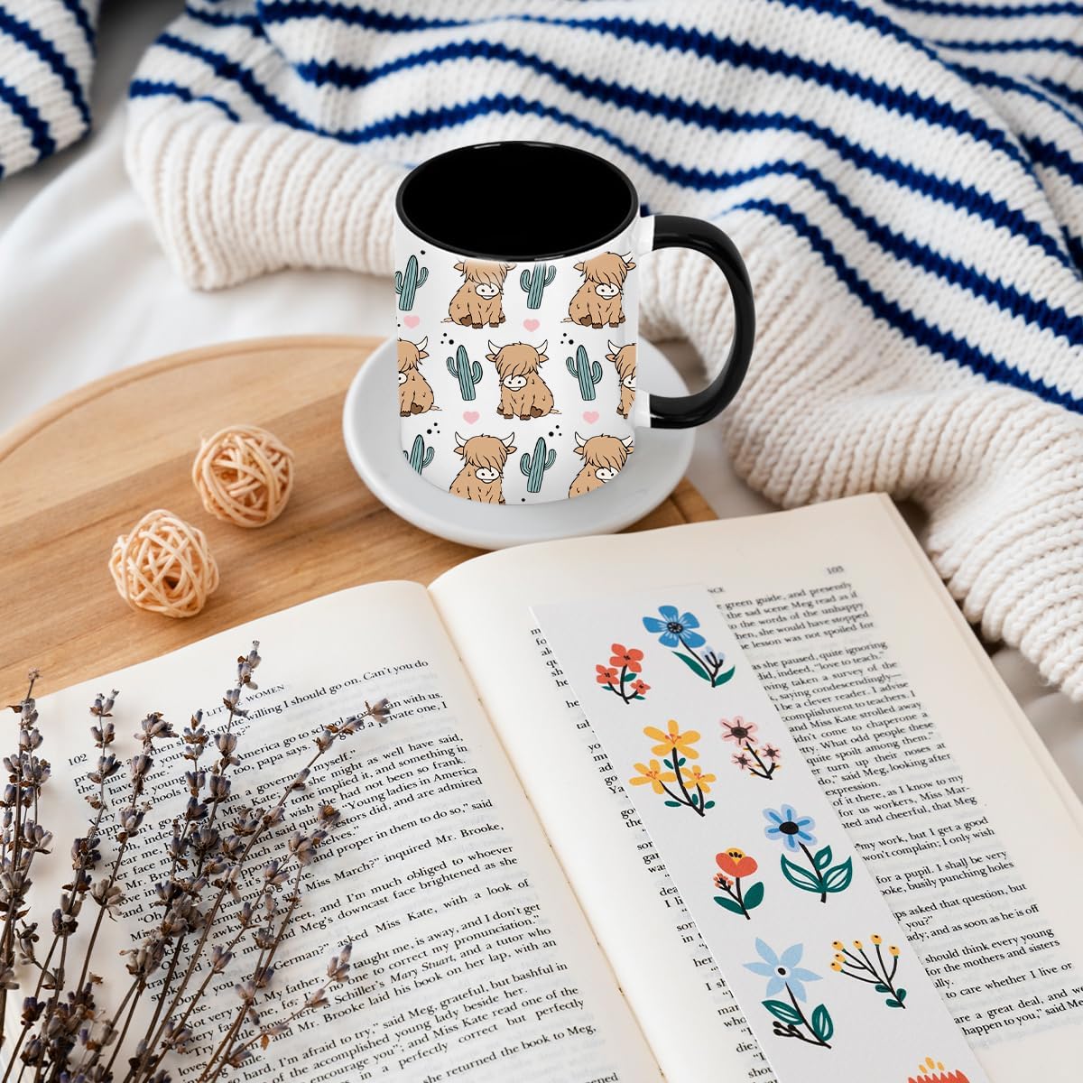 Highland Cow Coffee Mug 11oz, Highland Cow Gifts for Women, Cowgirl Stuff