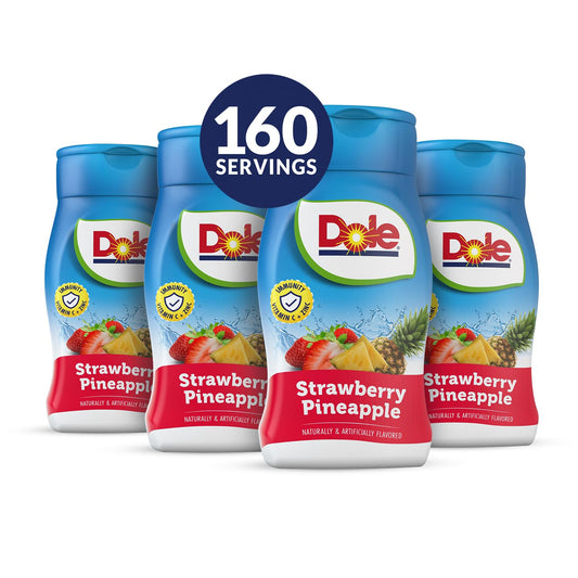 Dole Strawberry Pineapple Liquid Water Enhancer - Sugar Free & Delicious, Makes 160 Flavored Water Beverages - Pack of 4
