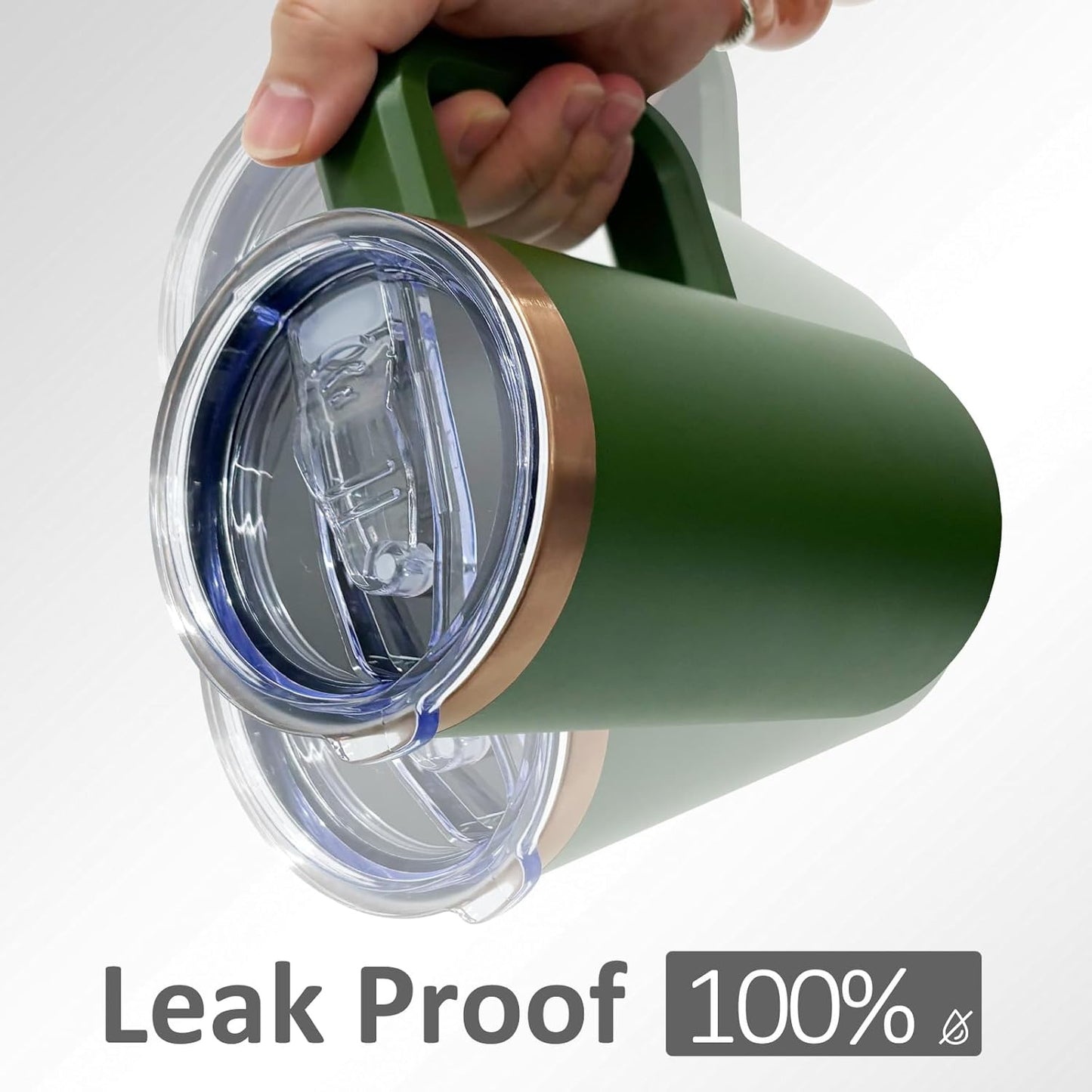 20 oz Insulated Coffee Mug with Lid, 8 Pack Stainless Steel Coffee Tumbler Bulk, Double Wall Vacuum Travel Mug with Handle, Leakproof Powder Coated Coffee Cups for Hot and Cold Drinks (Mixed,8 pack)