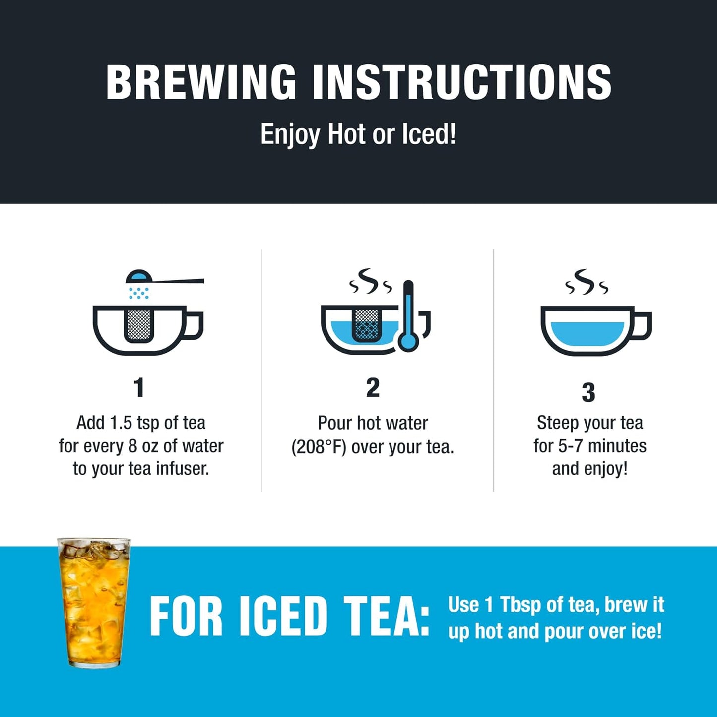 Tiesta Tea - Ginger Citrus Herbal Loose Leaf Tea, Lemon Ginger with Mint & Chamomile Blend, Caffeine-Free, Brew Hot or Iced, Makes Up to 200 Cups, Resealable Bulk Pouch, 12 Ounce