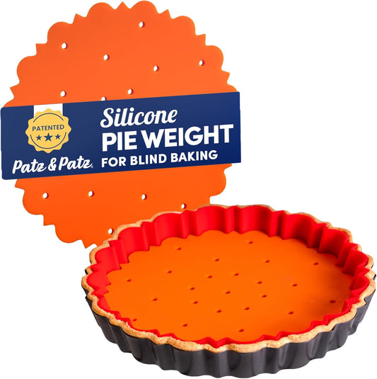 PressPerfect Silicone Pie Weight - Patented Blind Baking Insert for TartArt 9 Inch Tart Pan - Alternative to Ceramic Pie Weights for Baking Crust - No Puff Ups or Cracked Crusts