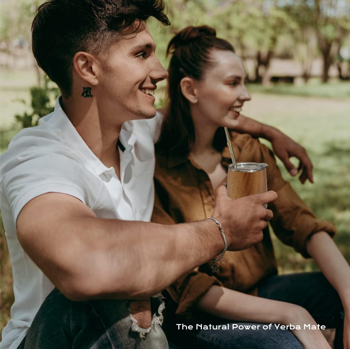 BALIBETOV 5 pcs large Yerba Mate Cup and Bombilla Kit, Includes one 8 oz Yerba Mate Gourd with Lid, Two Bombillas Mate Straw and one cleaning brush (Wood, 8.00)