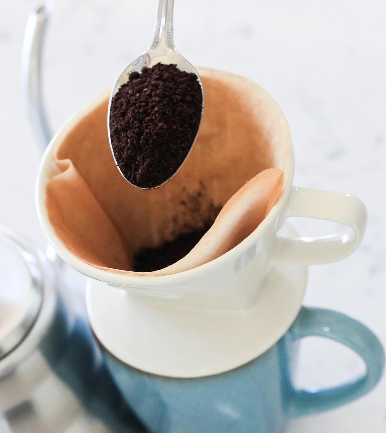 Dachshund Ceramic Coffee Pour Over or Dripper with Full Box of 40 Melitta Brown Size #2 Filters