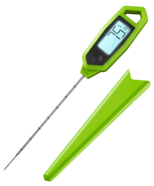 Lavatools PT18 Professional Commercial 4.5" Ambidextrous Backlit Digital Instant Read Meat Thermometer for Kitchen, Food Cooking, Grill, BBQ, Smoker, Candy, Home Brewing, and Oil Deep Frying