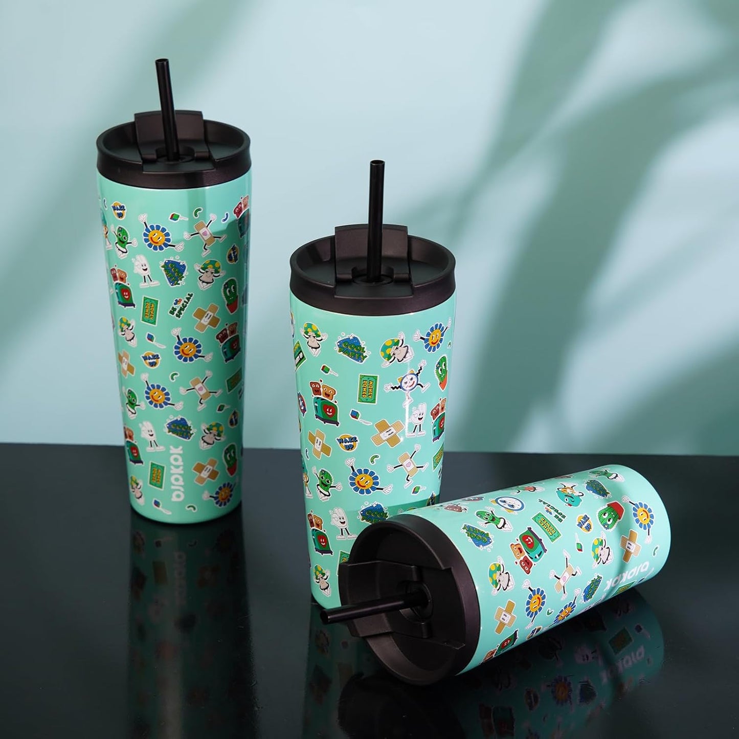 BJPKPK 34oz Skinny Tumbler With lid And Straw Stainless Steel Travel Coffee Mug Insulated Tumblers Cups,Passionate Red