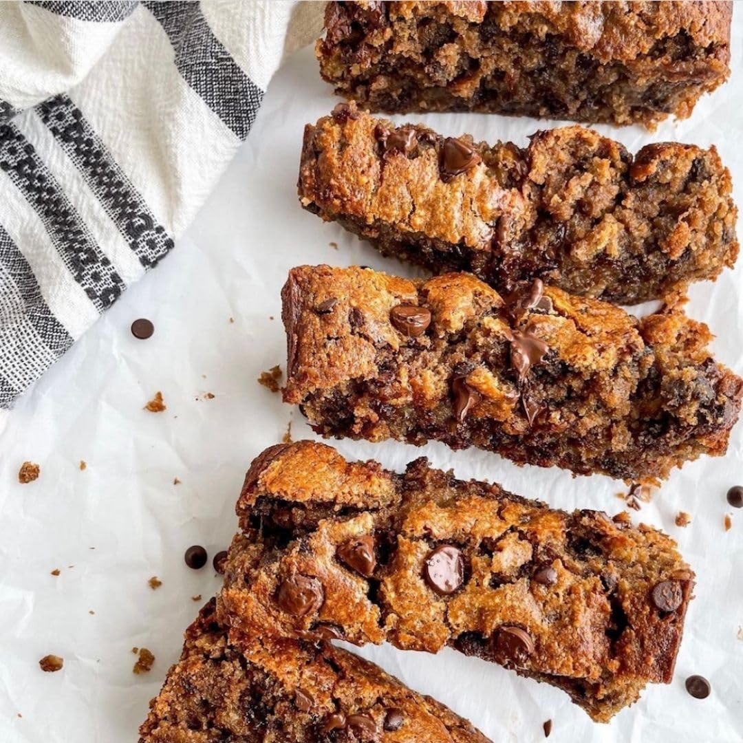 GoNanas Chocolate Chip Oat Flour Banana Bread Mix, Suitable for Plant Based Vegan Diets, Gluten Free Dairy Free Snacks, Healthy Snacks For Adults, Muffin Mix, Nut Free, Cupcakes Dessert, NON-GMO, 1pk