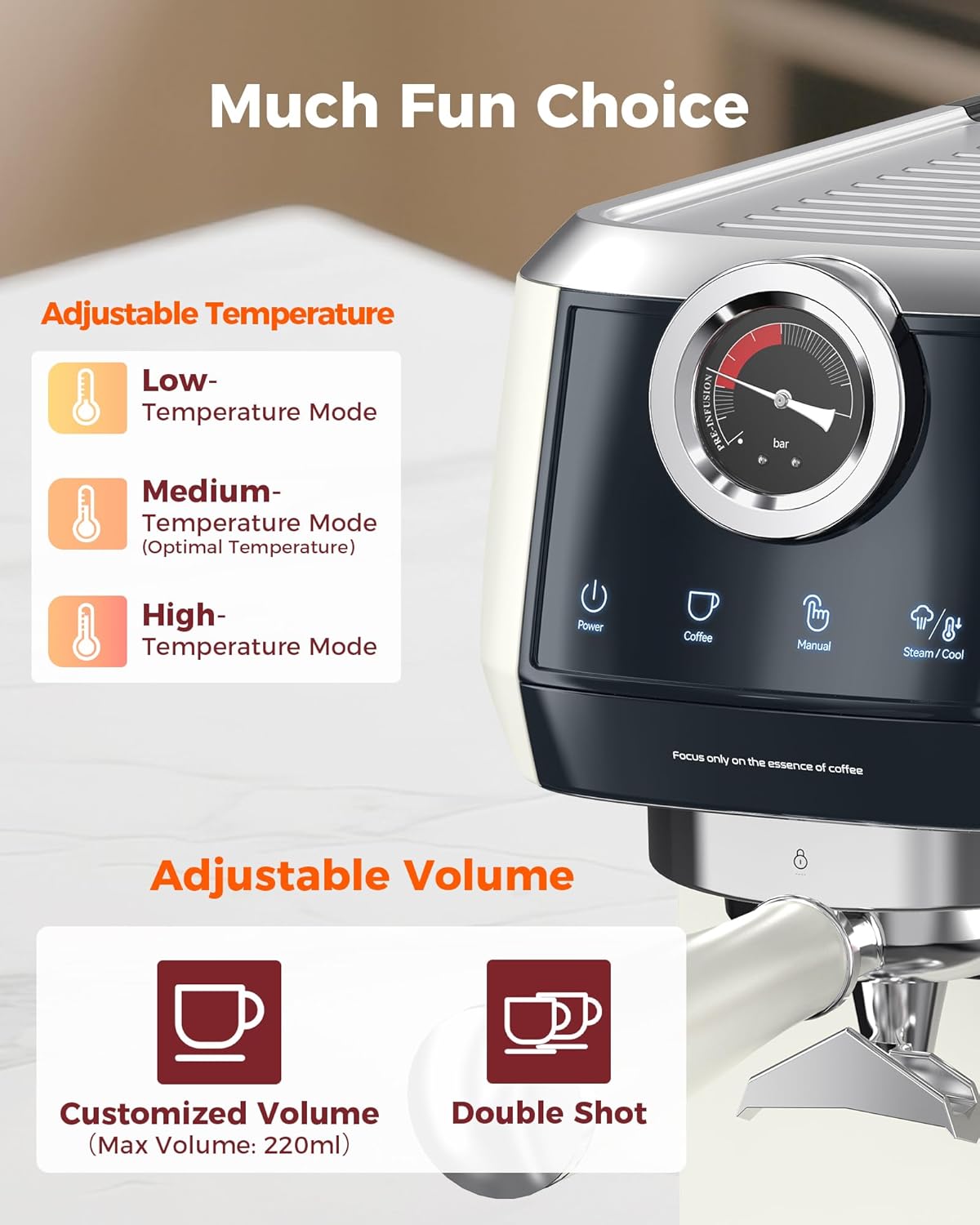 Tuni E2 𝑬𝒔𝒑𝒓𝒆𝒔𝒔𝒐 𝑴𝒂𝒄𝒉𝒊𝒏𝒆 with 𝑩𝒐𝒕𝒕𝒐𝒎𝒍𝒆𝒔𝒔 𝑷𝒐𝒓𝒕𝒂𝒇𝒊𝒍𝒕𝒆𝒓 Combo Set | 58mm 𝐃𝐮𝐚𝐥 𝐁𝐨𝐢𝐥𝐞𝐫 Coffee Maker | Professional Home Barista Kit | Gift for Coffee Lovers