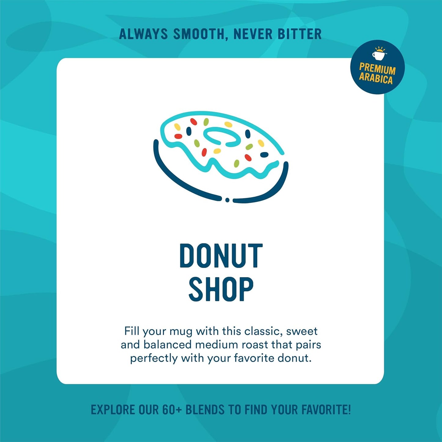 Cameron's Coffee Roasted Ground Coffee Bag, Donut Shop Blend, 10 Ounce, Pack of 6