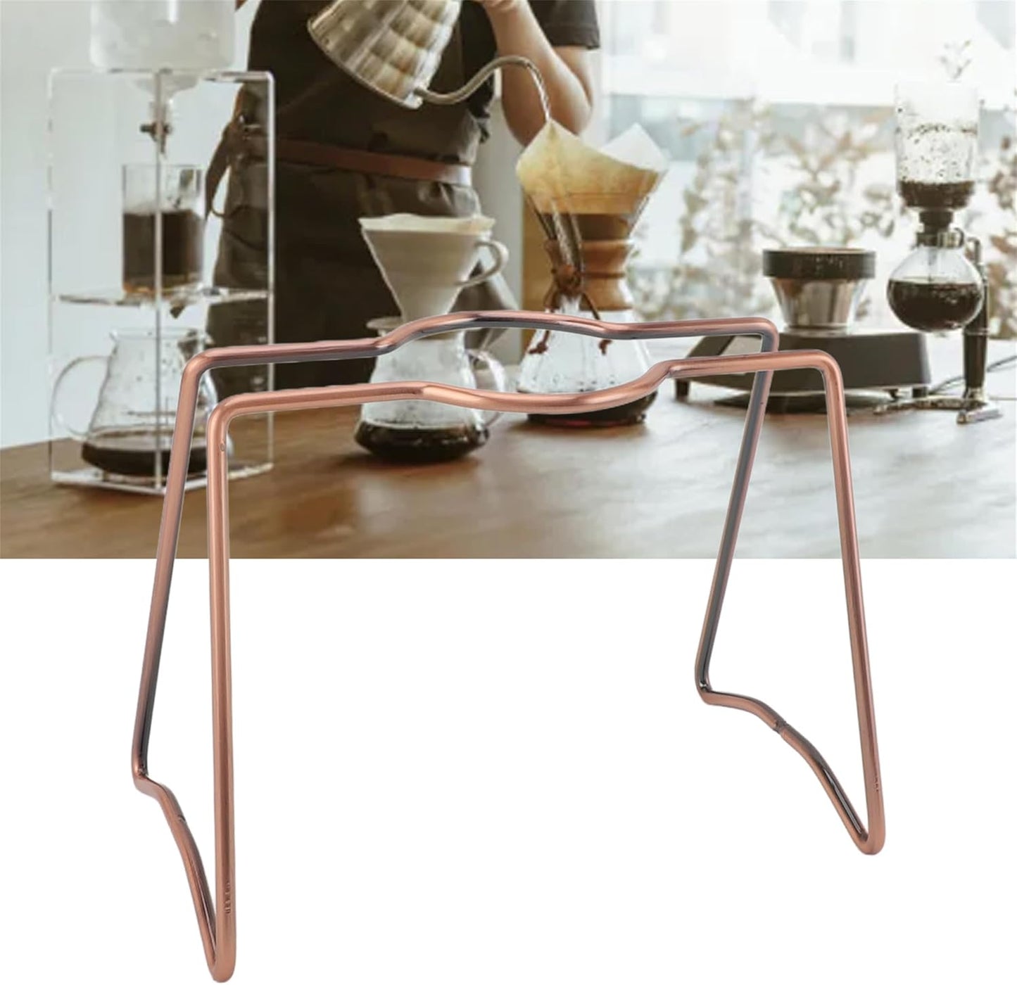 Clever Dripper,Pour Over Coffee Dripper Stand , Reusable Metal Pour Over Coffee Dripper Stand Circinate Portable Filter Holder Rack Drip Coffee Brewing Stand for Home Cafe Office Camping Travel