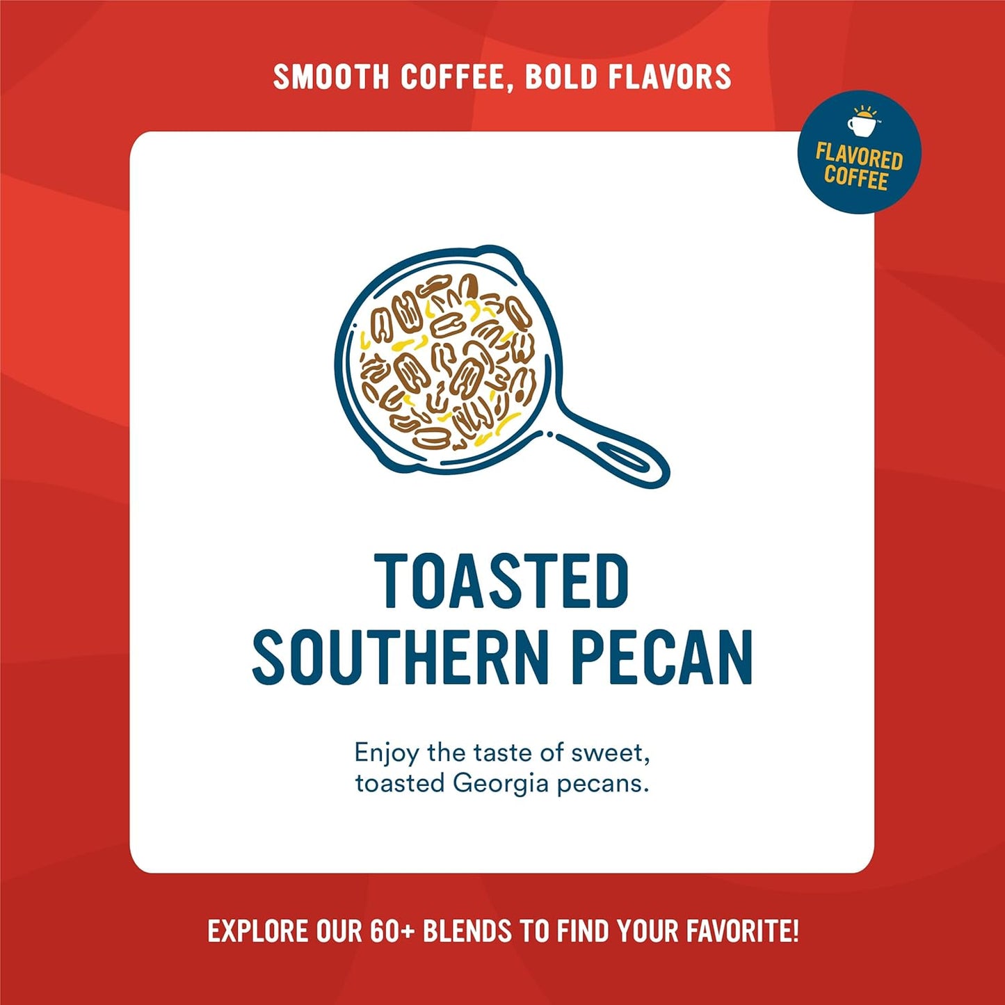 Cameron's Coffee Single Serve Pods, Flavored, Toasted Southern Pecan, 12 Count (Pack of 6)