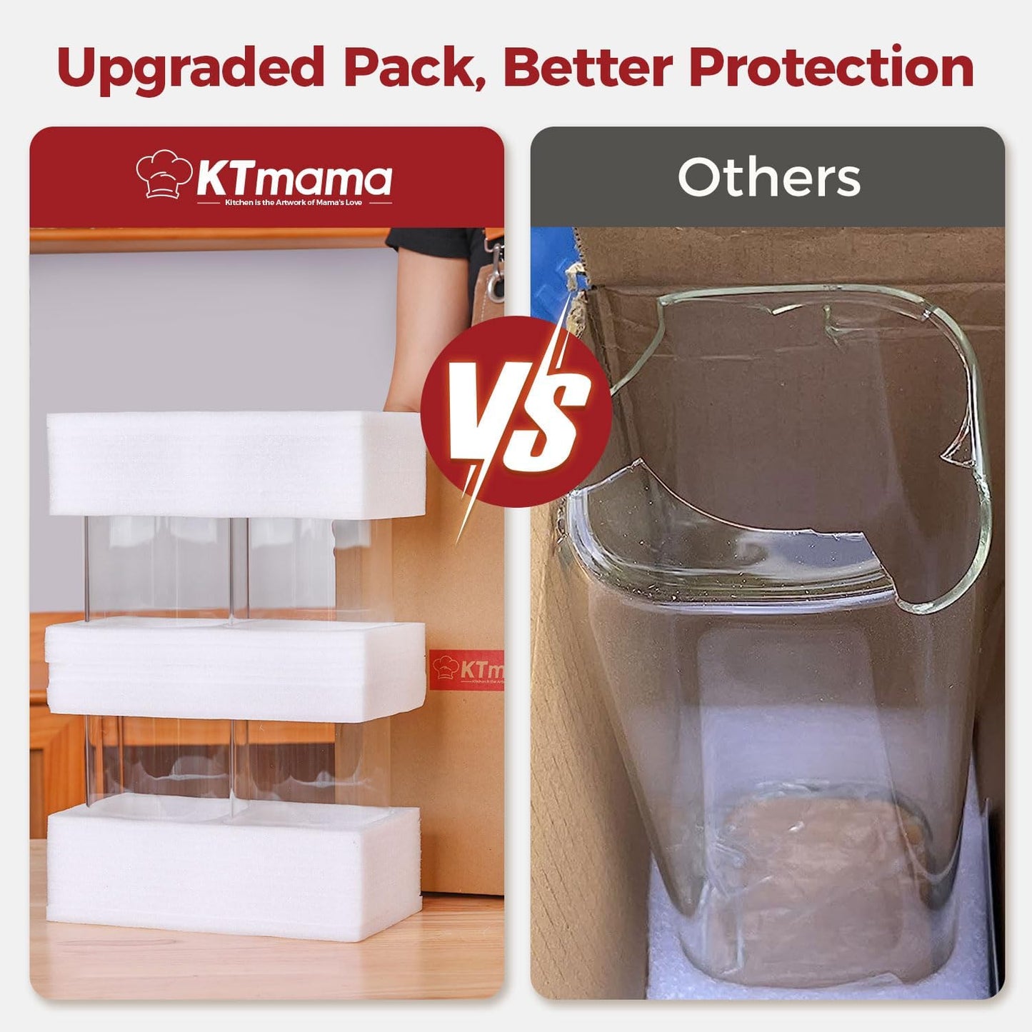 Glass Storage Containers with Lids, Food Storage Jar Canister Set, Pantry Organizers for Cookie Candy Tea Coffee Bean (4 pack 1qt)