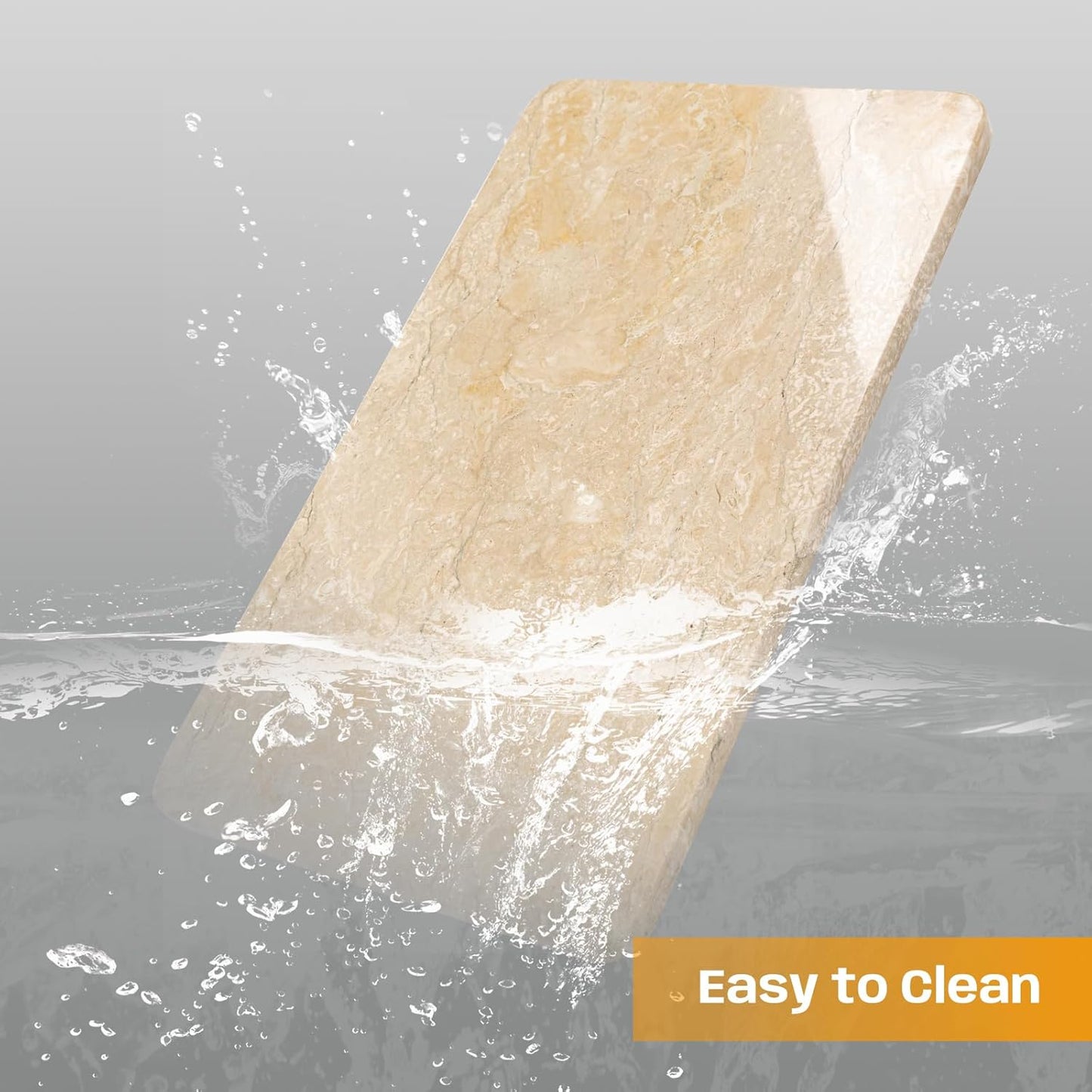 Marble Cutting Board, 12x20 Inch Marble Pastry Board With Non-Slip Feet For Cheese, Charcuterie, Dough, Chocolate, Dessert, Pack Of 1 Piece