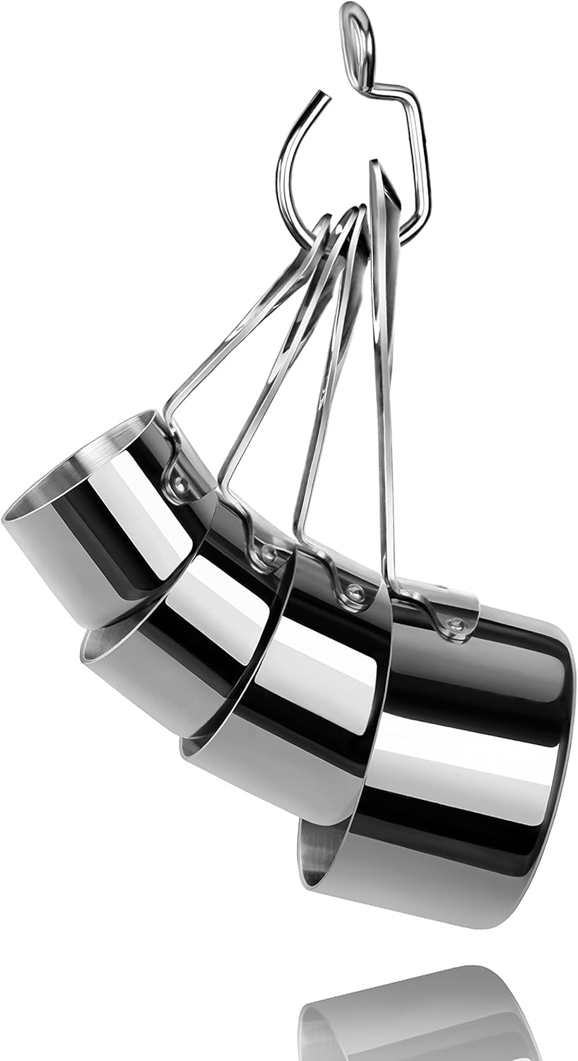 New Star Foodservice 43143 Stainless Steel 18/8 Measuring Cups