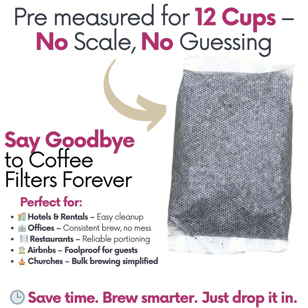 Ground Flavored Coffee In Filter Packs | Medium Roast Low Acid Mold Free Pouches | Sampler Packets | Sweet Cream Jamaican Me Crazy Gourmet Powder Bags for 10-12 Cup Drip Maker | Highest Rated Individual Premeasured Coffee