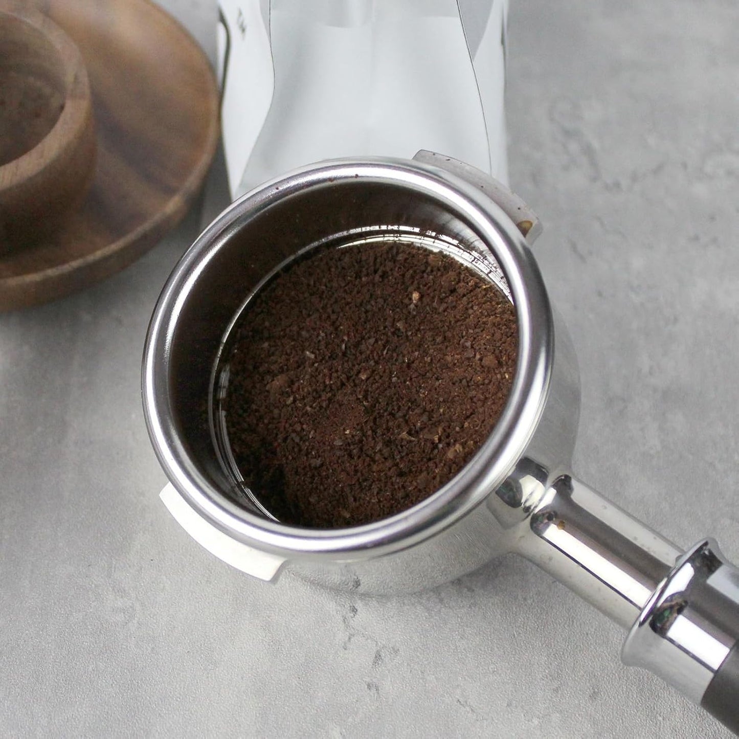 58mm High Extraction Filter Basket, Cone Shaped Precise Extraction Micro Sieve Filter Basket 304 Stainless Steel for Home, Coffee Shop Commercial Use