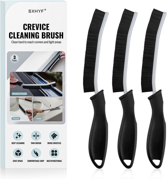 SXhyf Cleaning Brush - Hard Bristle Crevice Cleaning Brush, Multifunctional Gap Scrub Brush, Home Essentials, Bathroom Cleaner Tools for Household Use, Kitchen, Window, Faucet, S1110SE