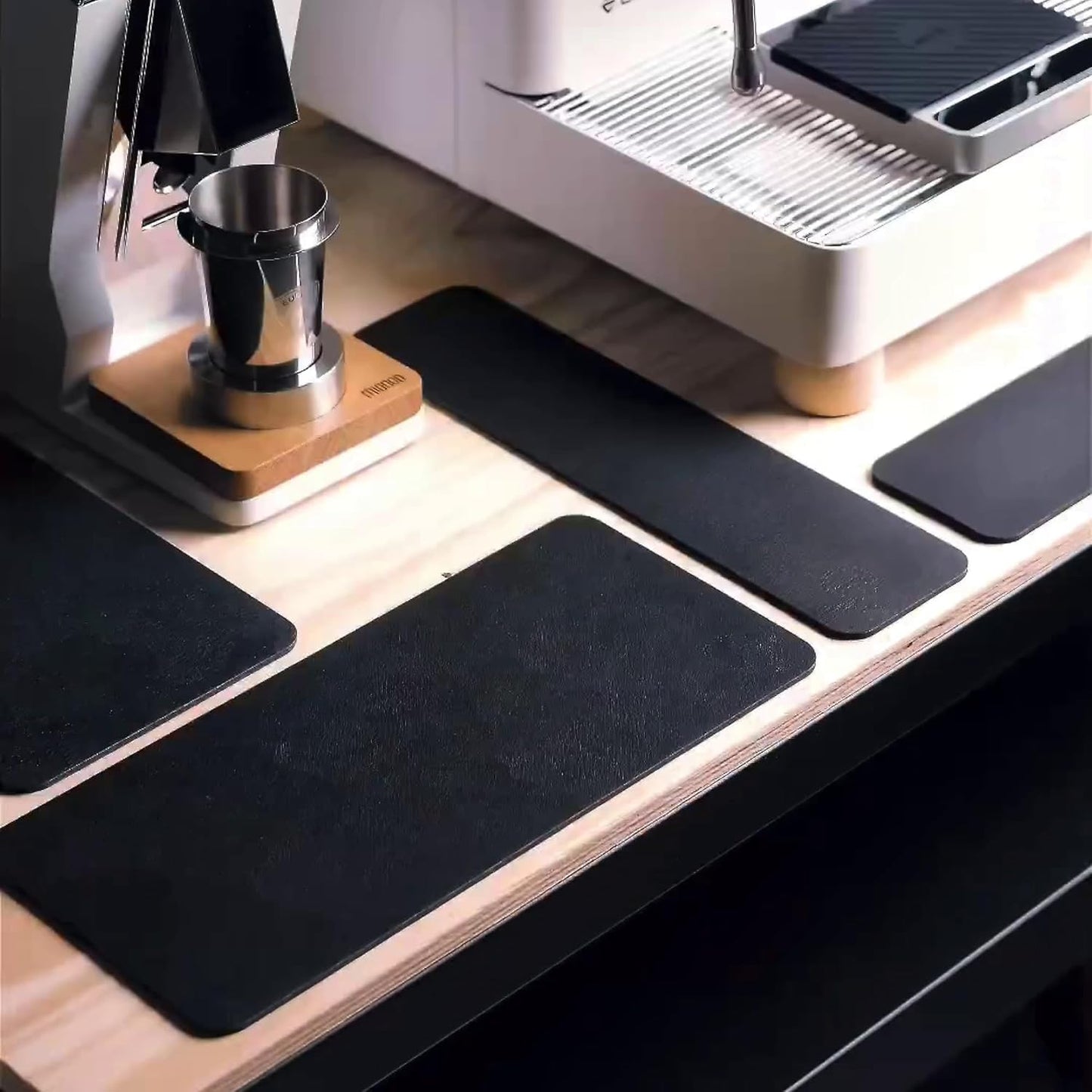 Ternal DripGuards Absorbent Counter Mat 2-Pack | Waterproof, Quick-Dry Coffee Bar Mat for Kitchen, Sink & Drink Station | Non-Slip, Spill-Proof Protector for Water, Oil & Syrup [5.5" x 12"]