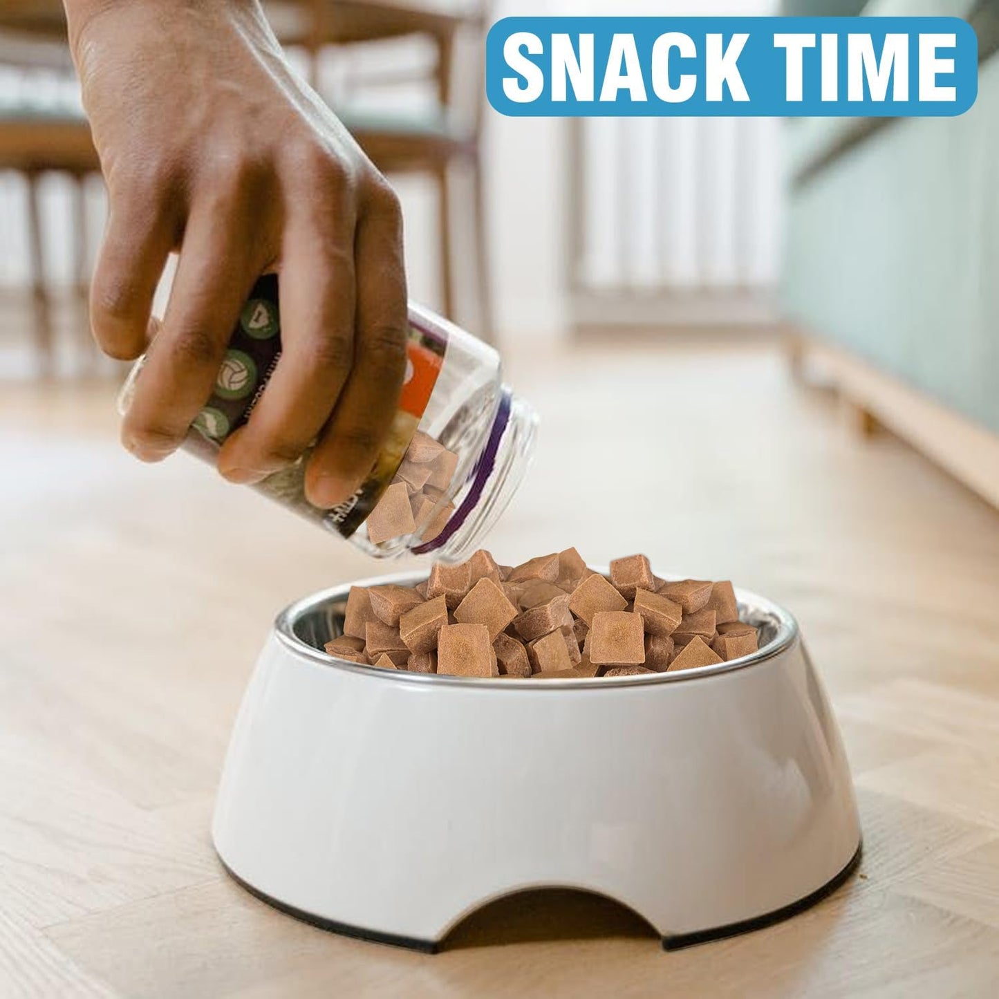 Walfos Square Silicone Molds, Silicone Dog Treat Molds for Baking and Freezing, Non-Stick Food Grade Silicone Baking Molds for Puppy Dog Treats, Chocolate, Candy, Jelly, Mini Ice Cubes, 2 Packs.