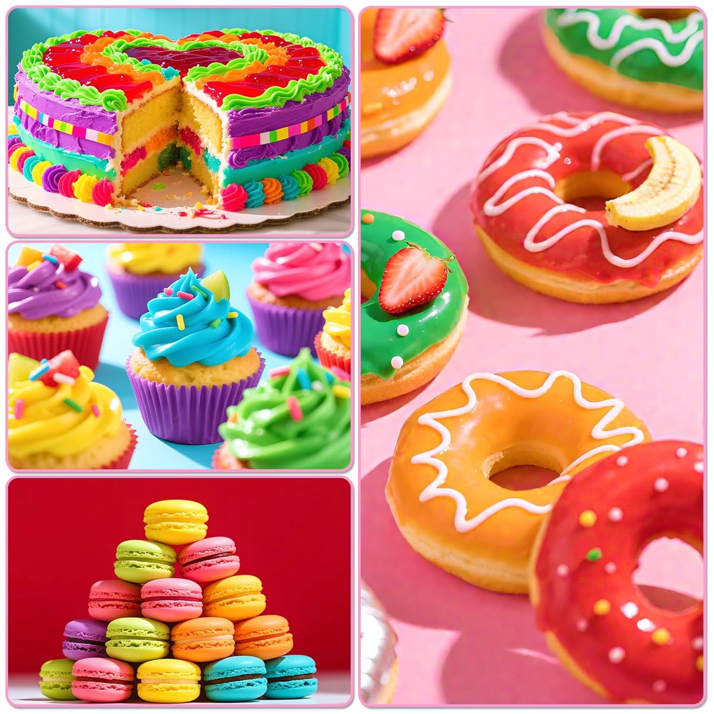 Food Coloring Liquid - 26 Vibrant Colors Food Dye, Tasteless Concentrated Food Coloring for Icing, Cake Decorating, Baking, Fondant, Baking supplies Supplies - 0.25 Fl. oz