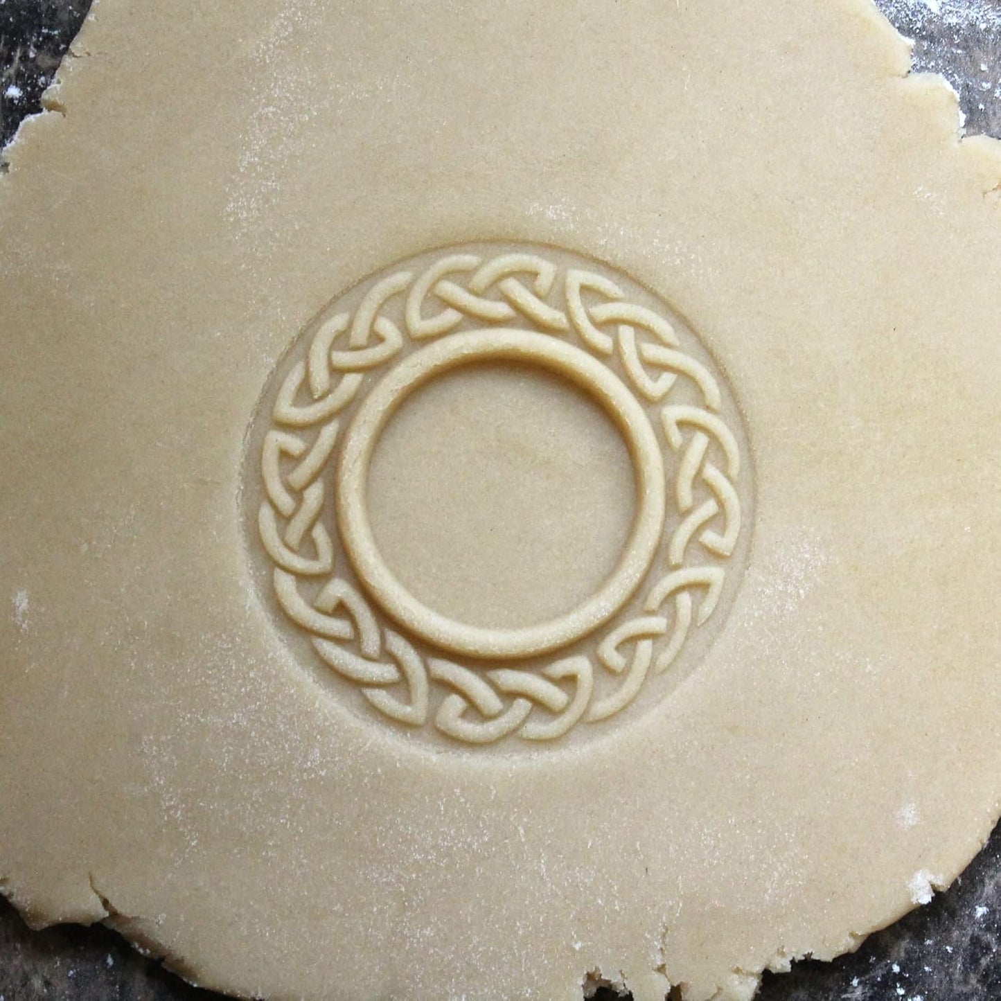 Wood Cookie Stamp, 2.5 Inch (Celtic Frame CS-033)