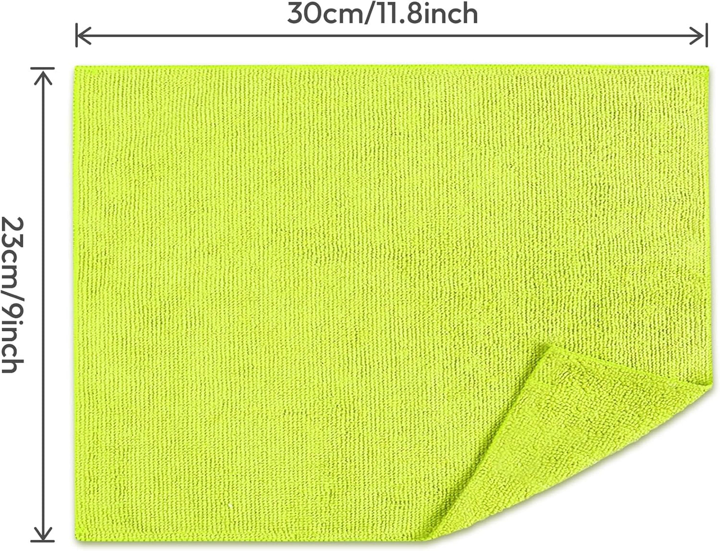 Microfiber Cleaning Cloths,15 Bags, 11.8in*9in, Absorbent Cleaning Rags Towels with Dispenser Box for Car, House, Kitchen, Window