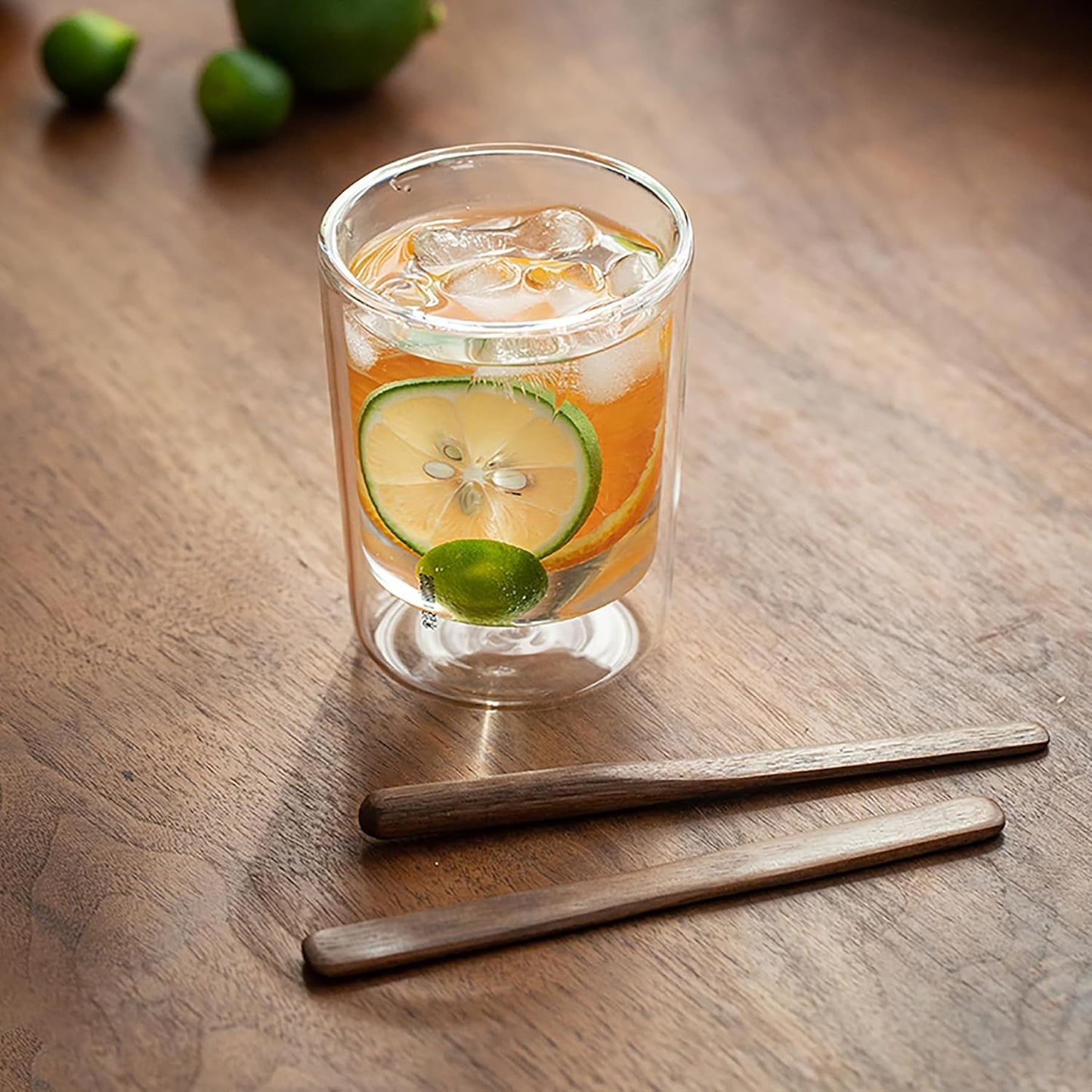 Black Walnut Wood 4Pcs Coffee Stirrers 6″ Reusable & Multifunctional for Coffee, Drinks, Tea, Milk, Oatmeal, Crafts and Oil, butter spreader Great for jam, jelly, peanut butter etc.