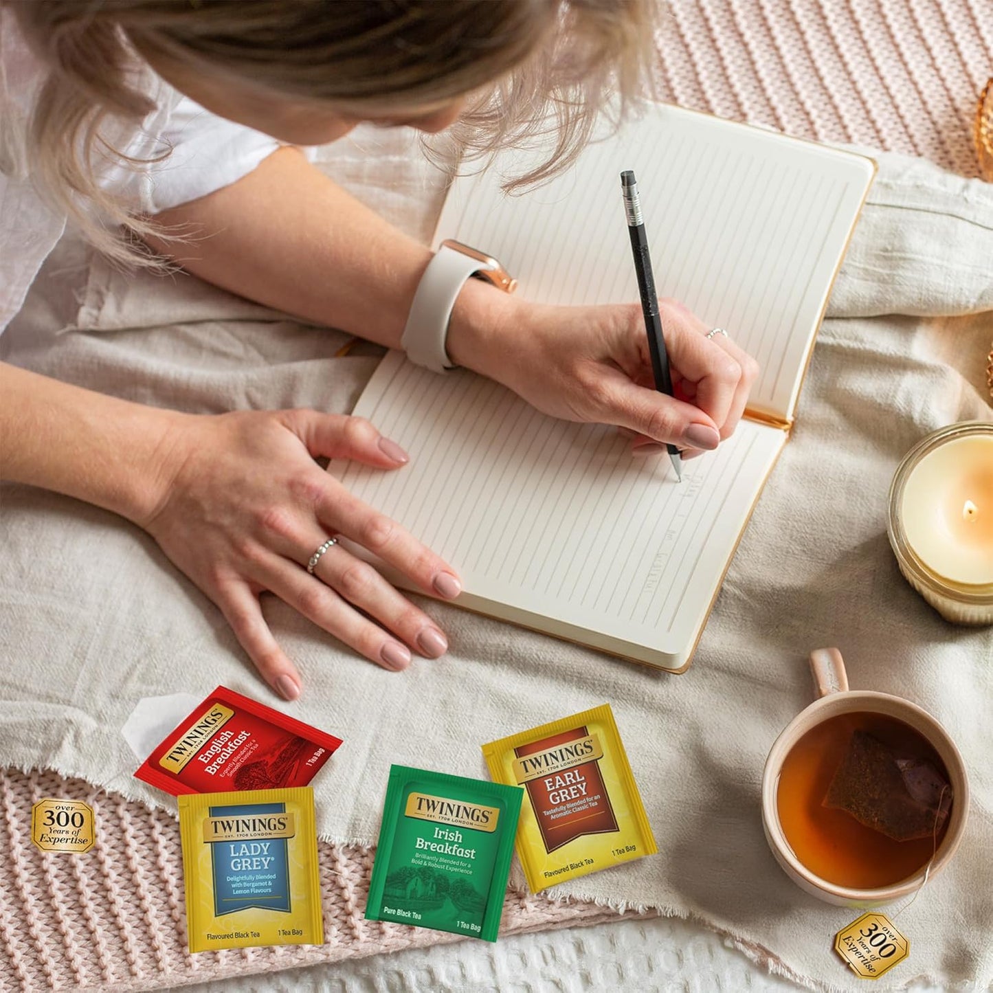 Twinings Variety Pack Black Tea Bags, 20 Count (Pack of 1), Includes English Breakfast, Earl Grey, Irish Breakfast, and Lady Grey, Caffeinated, Enjoy Hot or Iced, 20 Teabags