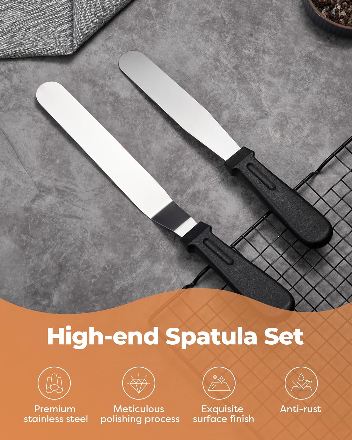 Kootek 180 Pcs Cake Decorating Kits Supplies - Aluminium Alloy Revolving Cake Turntable, Numbered Cake Decorating Tips and Frosting Tools for Baking Cupcake Cookie Muffin Kitchen Utensils