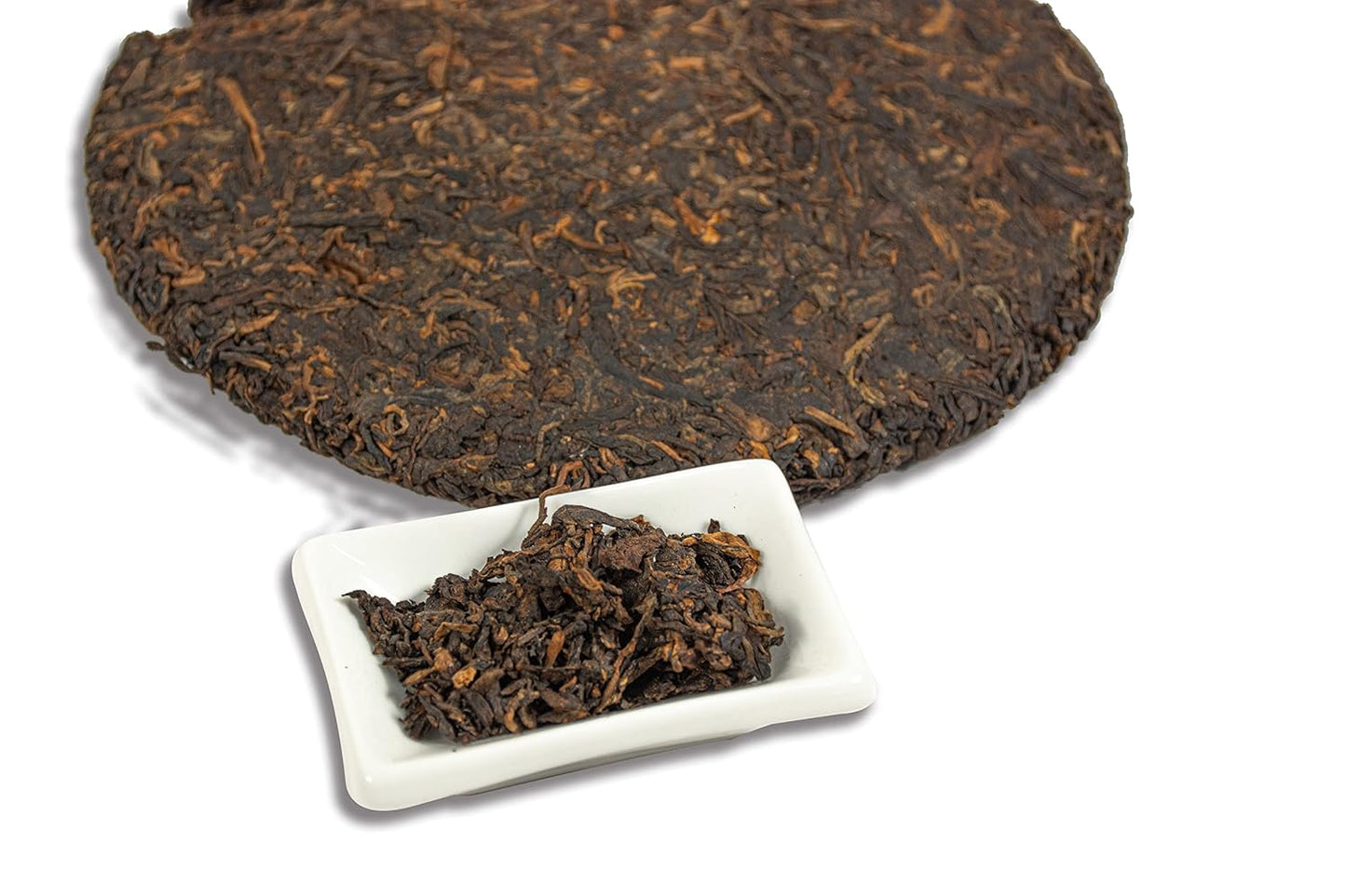 TIAN HU SHAN Premium 8 Years Aged Puerh Black Tea Cake 12.35 Ounce (350g)