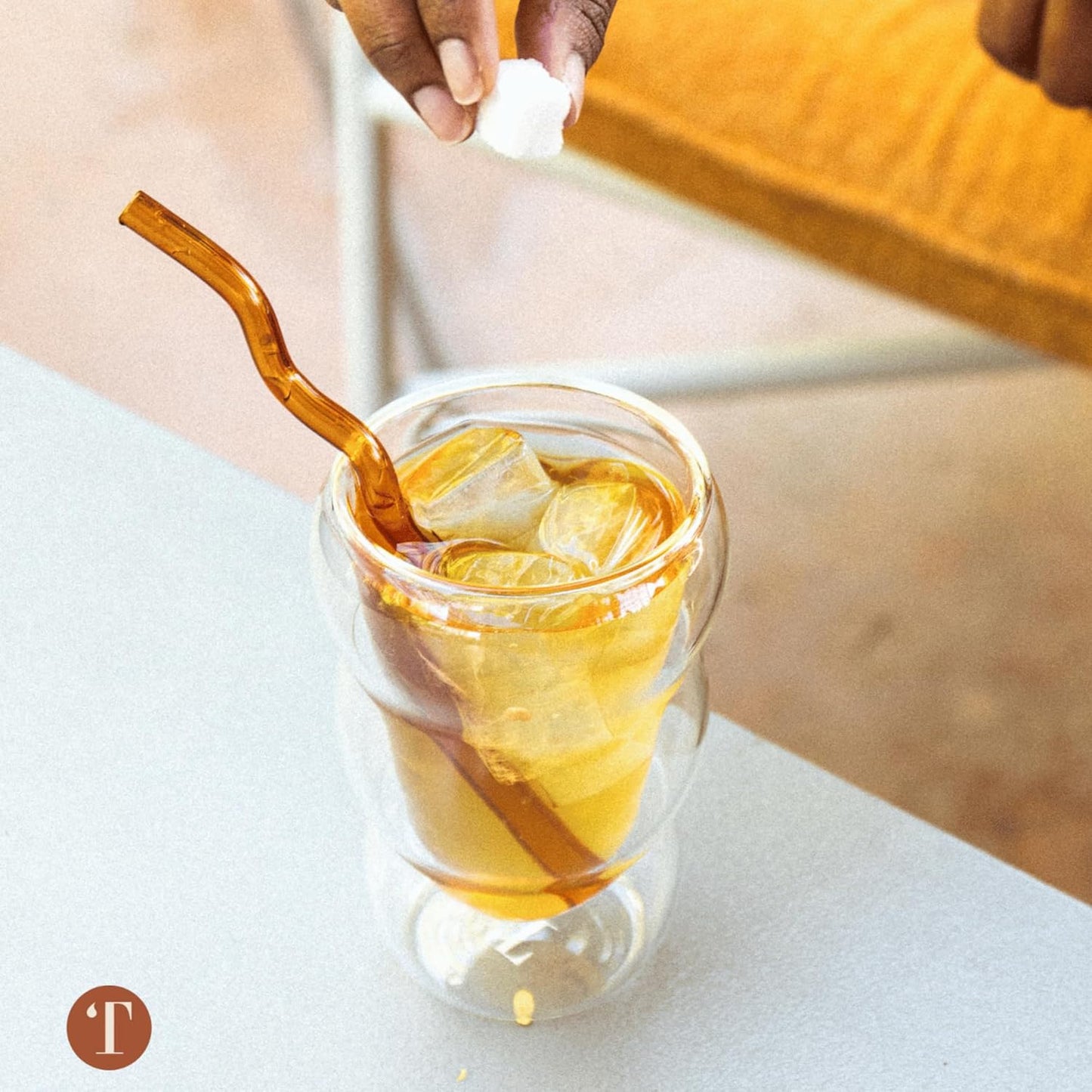 Glass Cloud cups 12 oz Double Wall Insulated Glass Cups - heat-resistant borosilicate glass -perfect for iced teas, lattes, and all your favorite sips (White)