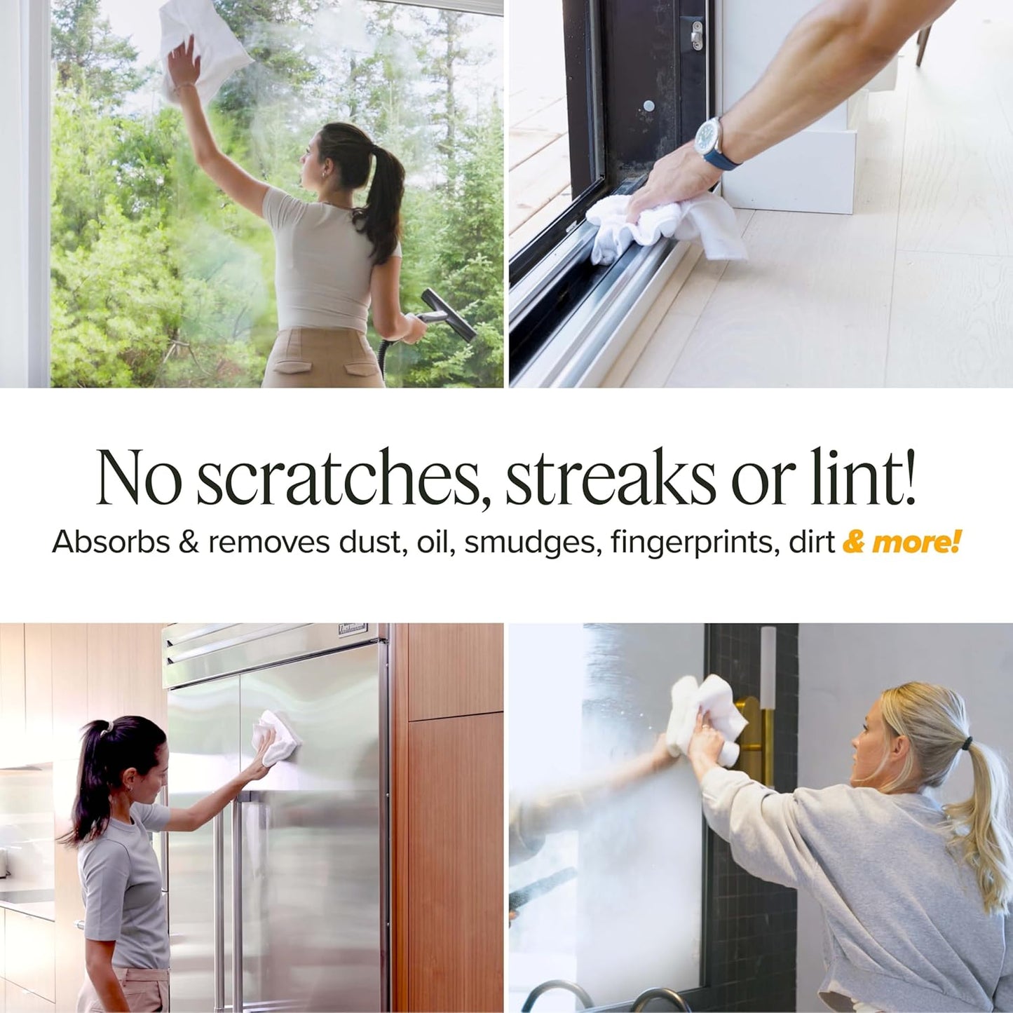 Dupray Washable Microfiber Cloths, Accessories Pack of 10