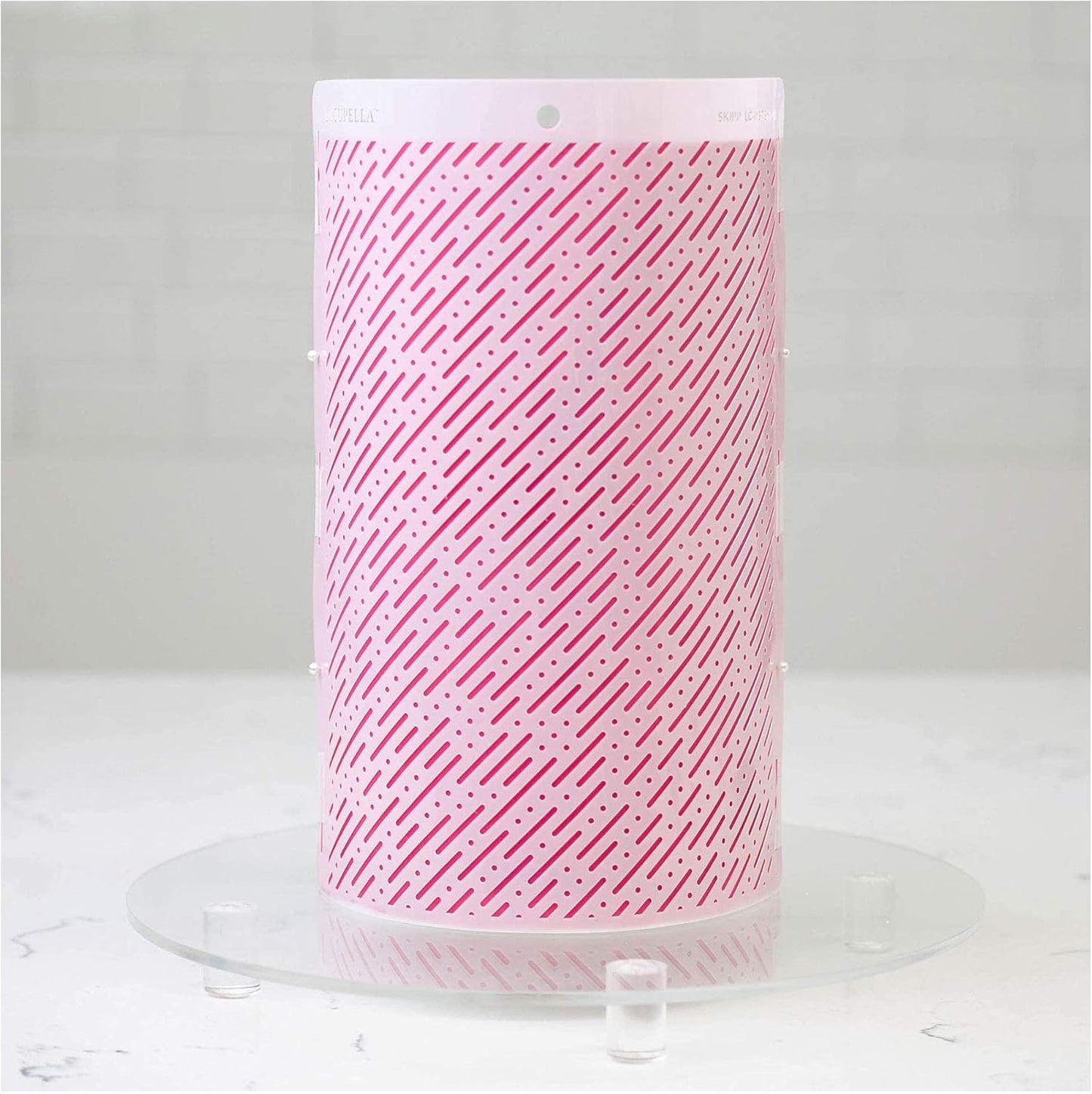 Cake Baking Stencil - Seamless Delicate Pattern for Decorating Tall Double Barrel Cake to Use with Buttercream, Royal Icing, Ganache, Paint, Airbrush (Skipp)