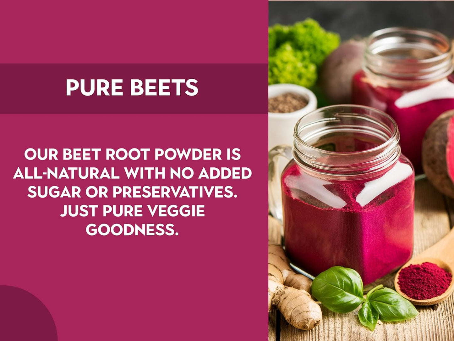 Ancient Roots Beet Root Powder - Freeze - Dried, All-Natural, No Sugar Added, Heart Health Support, Help Boost Stamina Naturally, Natural Food Coloring, Beets, Bulk Size 10.5 Ounces (75 Servings)