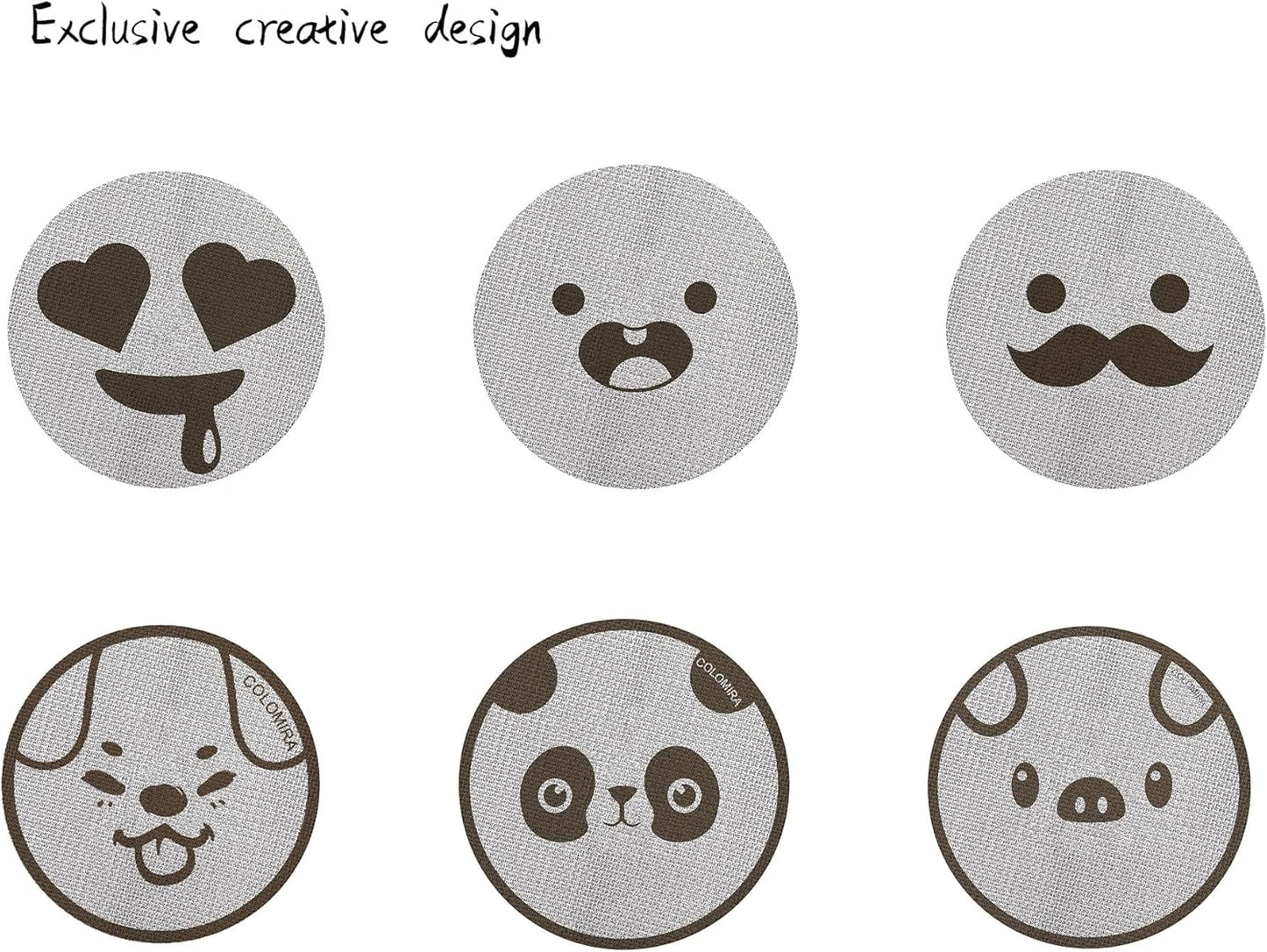 53.5mm Espresso Puck Screen, Lower Shower Screen, Metal Coffee Reusable Filter for 54mm Espresso Portafilter Basket, 1.7 Thickness(Piggy)