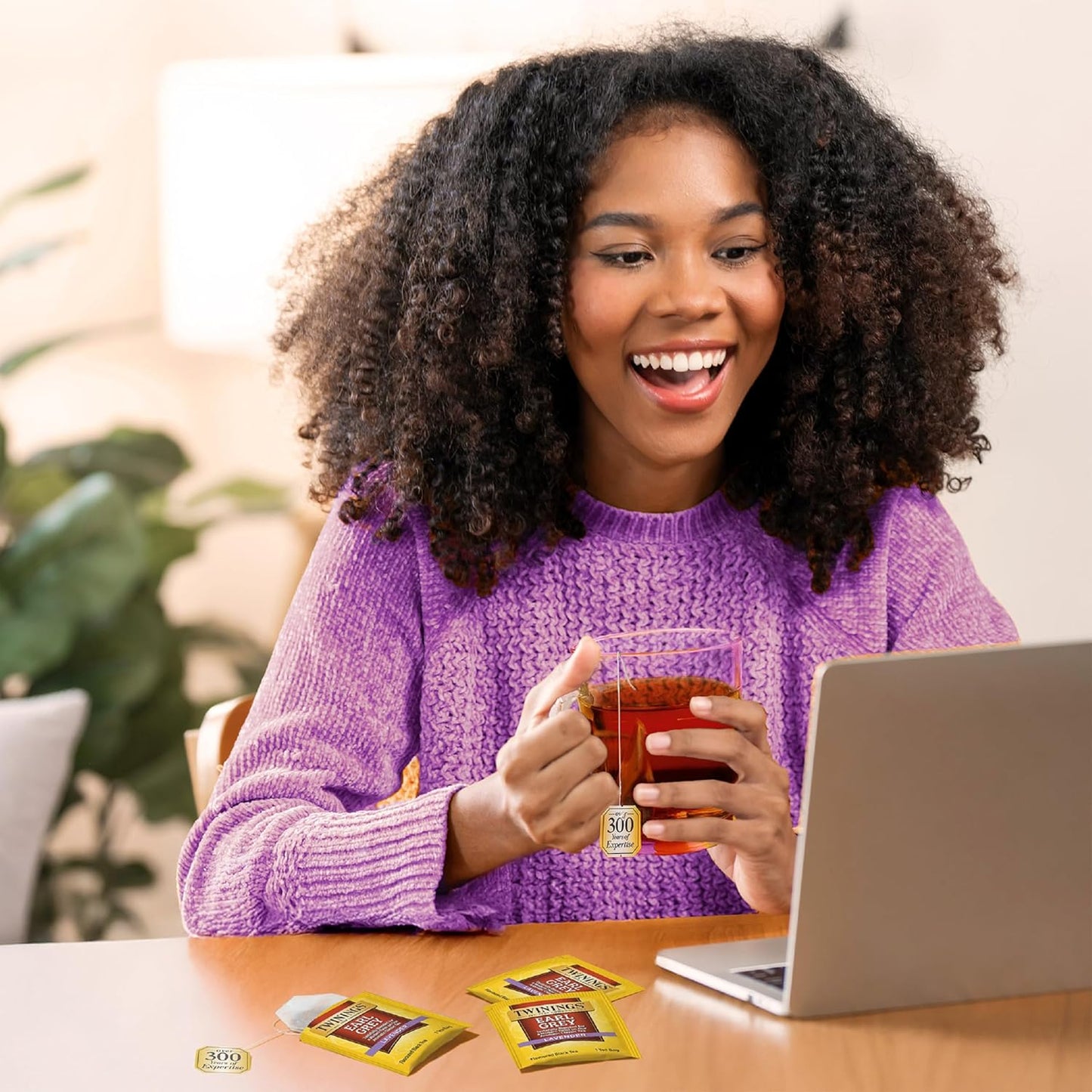 Twinings Earl Grey Lavender Black Tea Individually Wrapped Bags, 20 Count (Pack of 6), Citrus, Bergamot & Floral, Caffeinated, Enjoy Hot or Iced, 120 Teabags