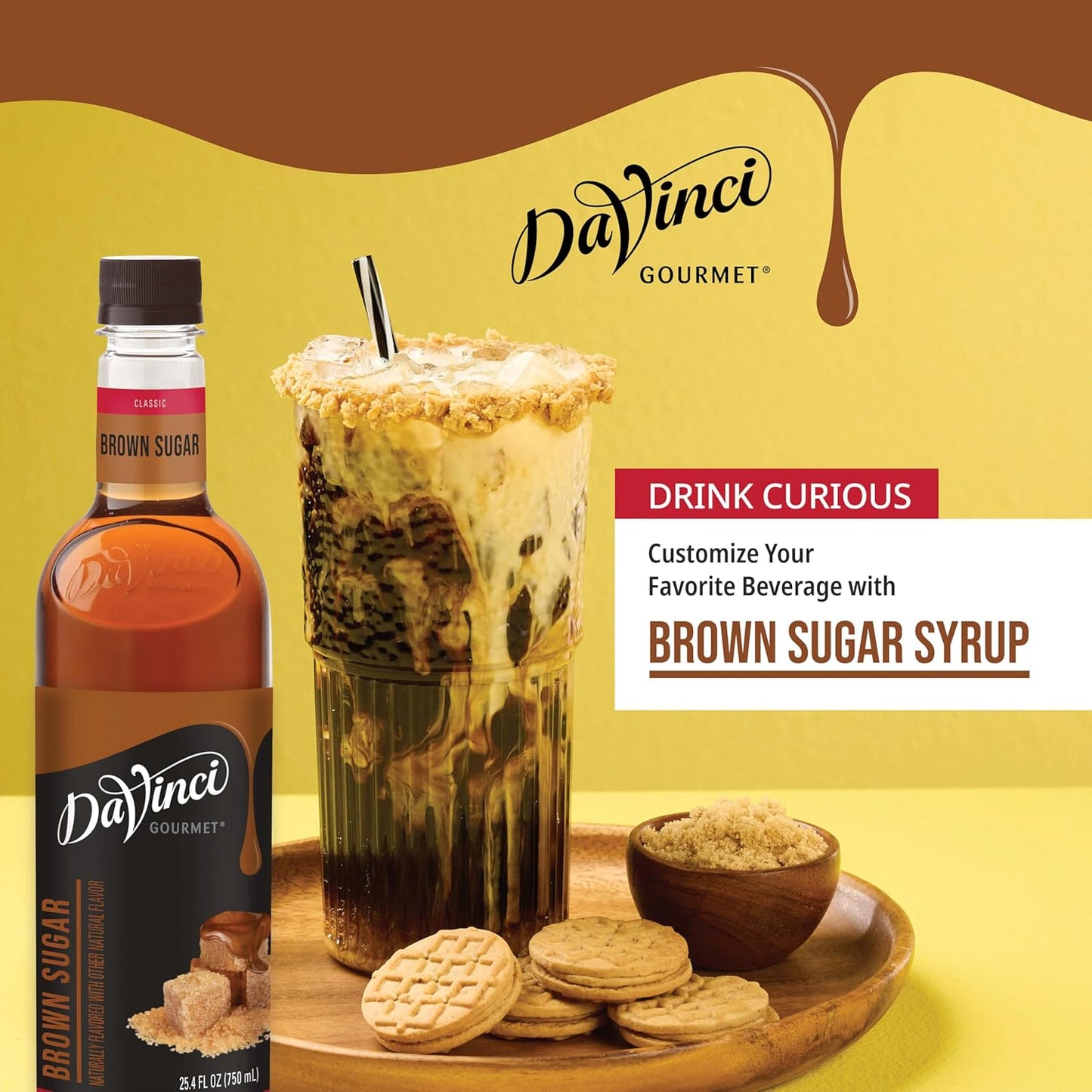 DaVinci Gourmet Brown Sugar Syrup, 25.4 Fluid Ounces (Pack of 1)