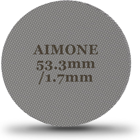 Espresso Puck Screen - Lower Shower Screen Compatible With Espresso Portafilter Filter Basket, Reusable1.7mm Thickness,150μm, 316 Stainless Steel (1, 53.3MM)