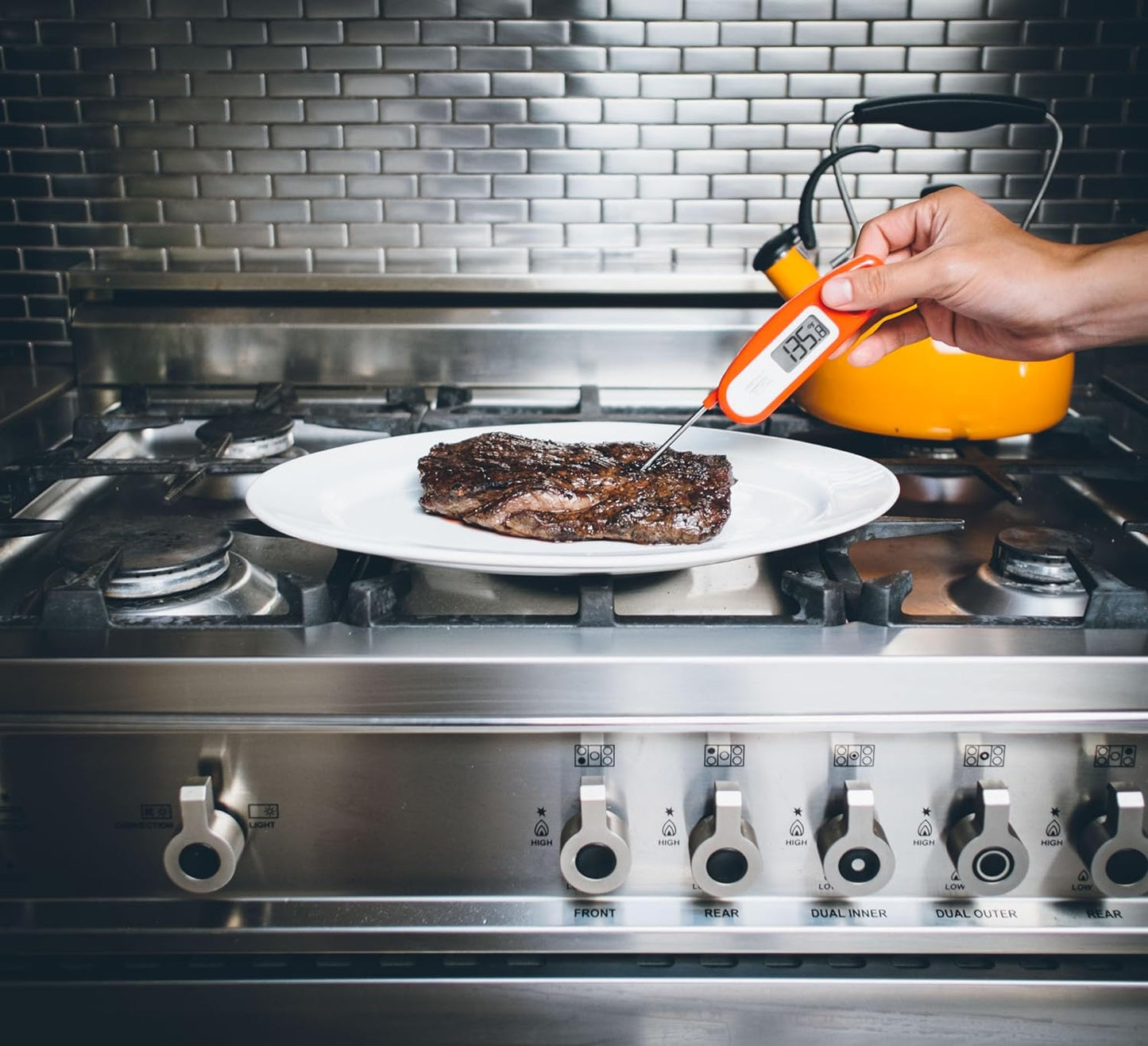 Lavatools Javelin® Ultra-Fast 2-Second Digital Instant Read Meat Thermometer for Grill and Cooking, 2.75" Probe, Compact Foldable Design, Large Display, IP65 Water Resistant, NSF Certified – Sesame