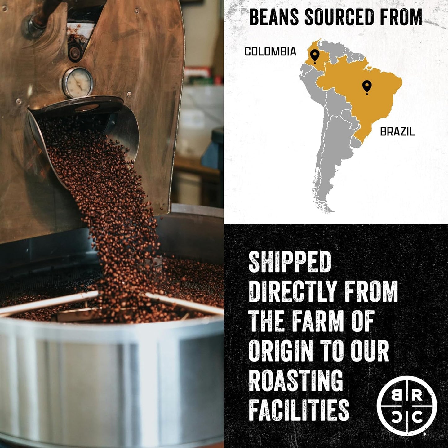 Black Rifle Coffee Company Ground Coffee Medium Roast - Roasted Blend Made from Pure Arabica Beans - Colombian & Brazilian Beans - Veteran Founded & American Made (Vintage Roast, 12oz Bag)