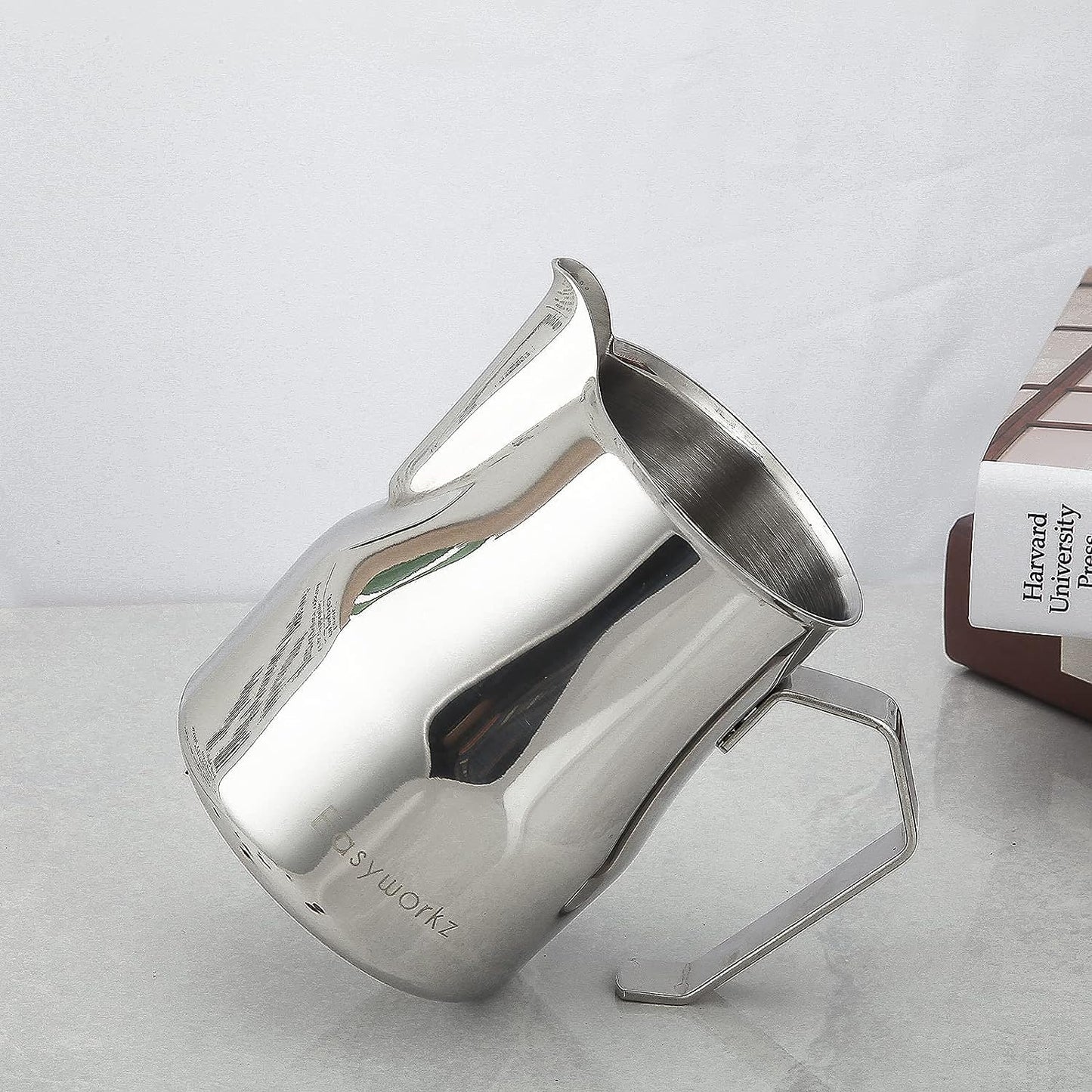 Easyworkz Espresso Steaming Pitcher Stainless Steel 15 oz Coffee Frothing Picther Milk Jug Cappuccino Latte Art Cup