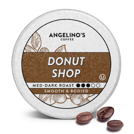 Angelino's Coffee, 96 Count, Compatible with Keurig 2.0 K-Cup Brewers (Donut Shop, 96 Count)