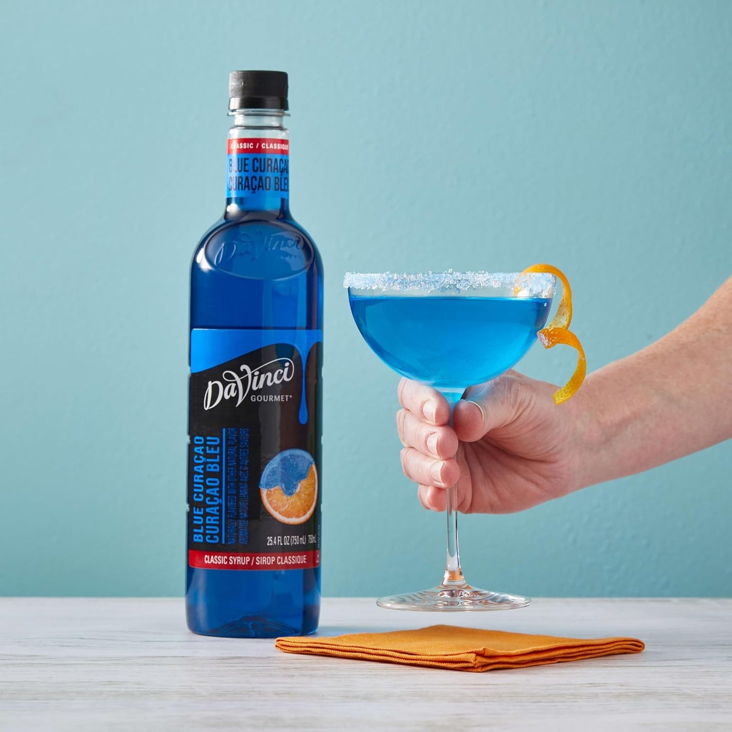 DaVinci Gourmet Classic Blue Curacao Syrup, 25.4 Fluid Ounces (Pack of 4)