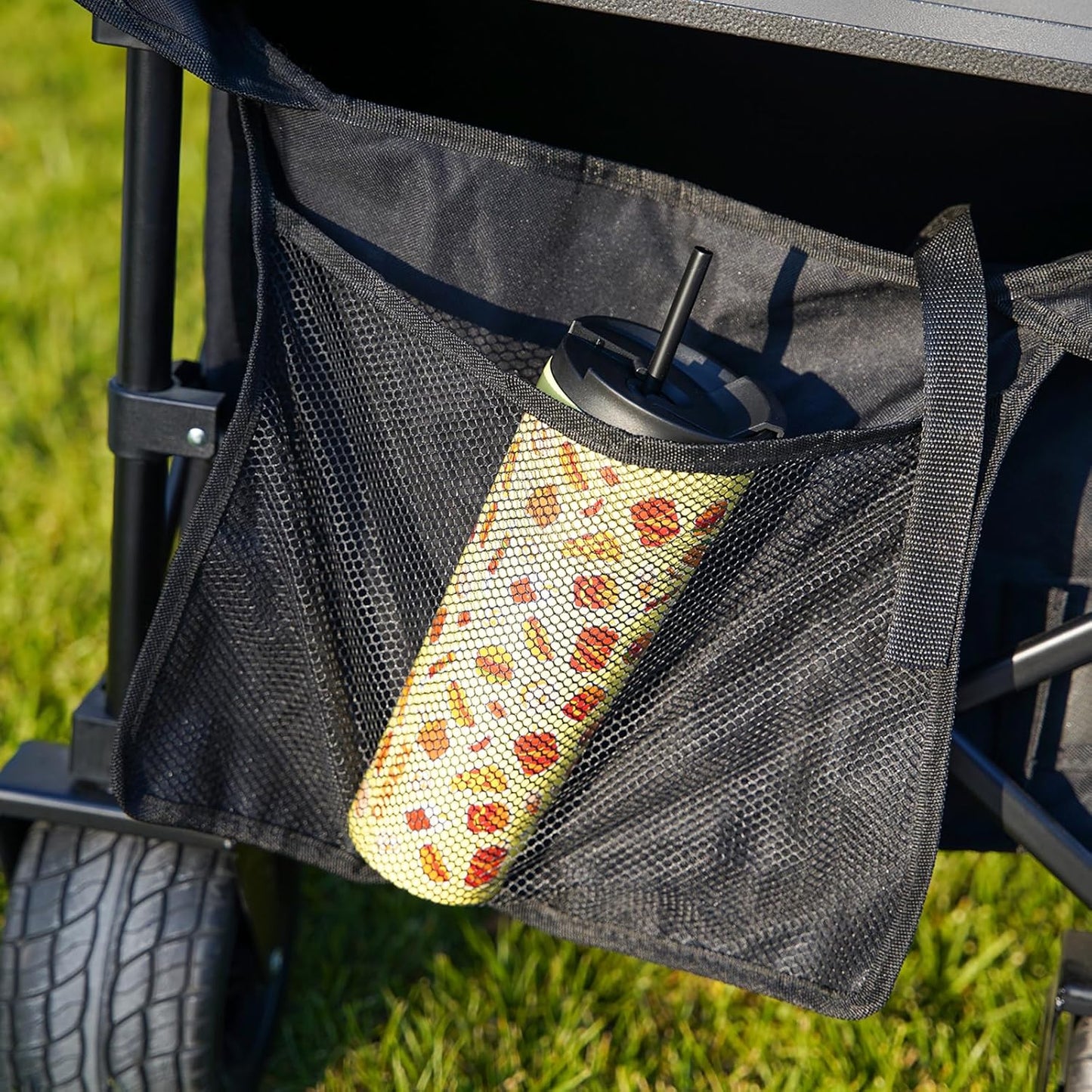 BJPKPK 34oz Insulated Tumbler With lid And Straw Stainless Steel Tumblers Travel Coffee Mug Reusable Thermal Cup,Playground