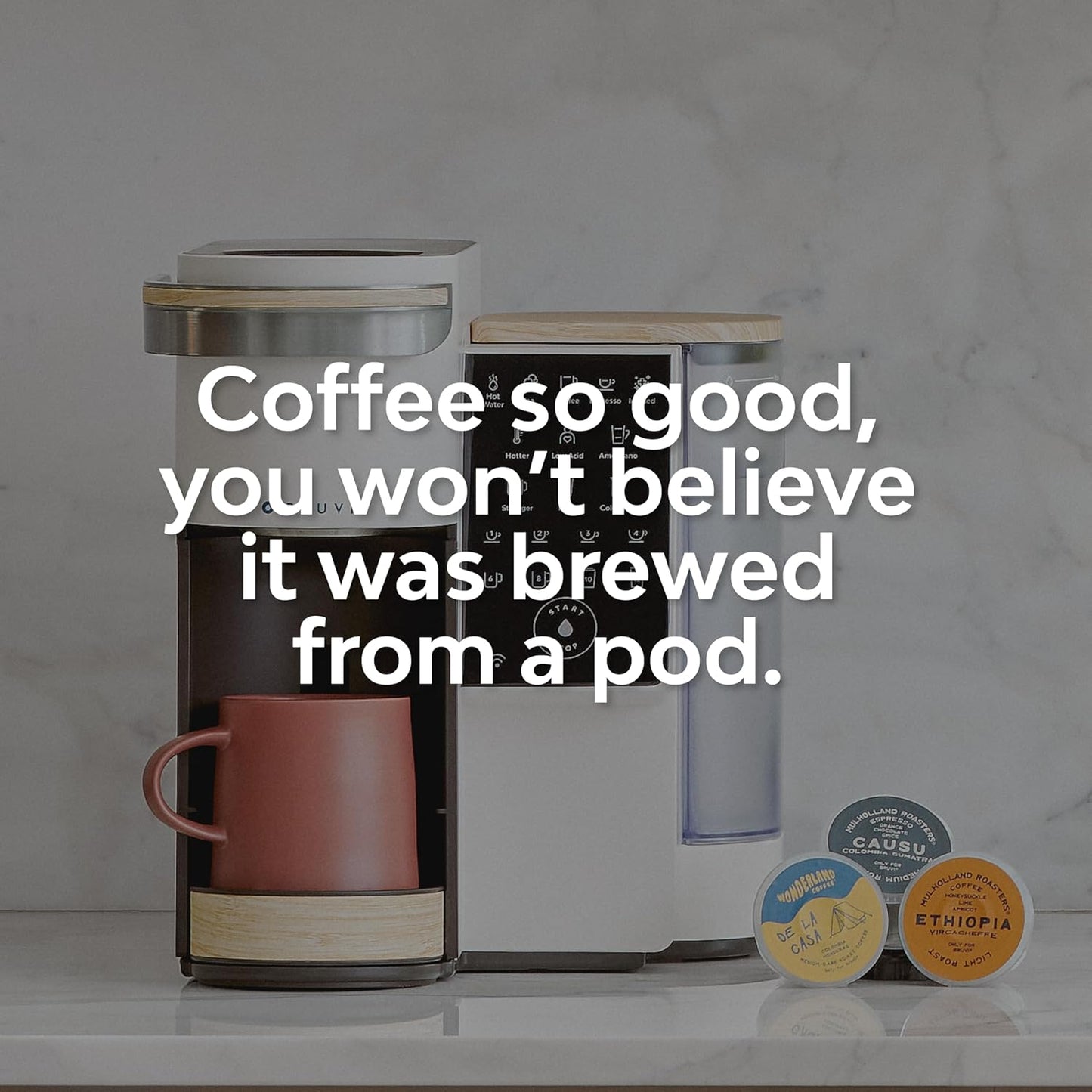 The Bundle | Single-Serve Coffee System | Includes 20 Coffee and Espresso B-Pods Coffee Brewer