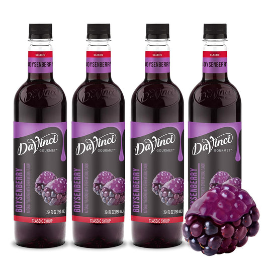 DaVinci Gourmet Boysenberry Syrup, 25.4 Fluid Ounces (Pack of 4)