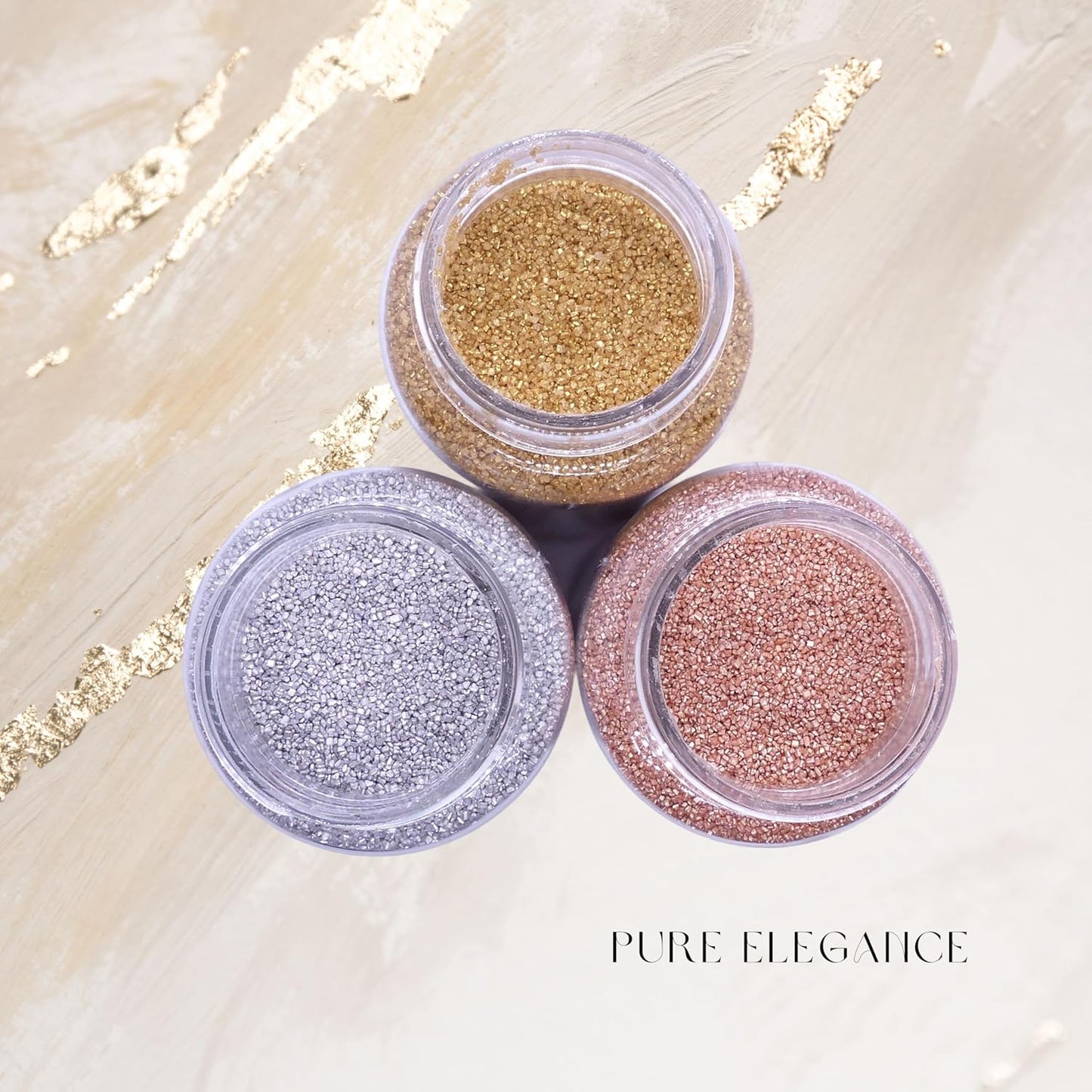 Bakerpan Rose Gold Sanding Sugar for Baking & Cookie Decorating - 5 Ounce Edible Rose Gold Sugar Sprinkles for Cookies, Cakes, Cocktails (Made In USA)