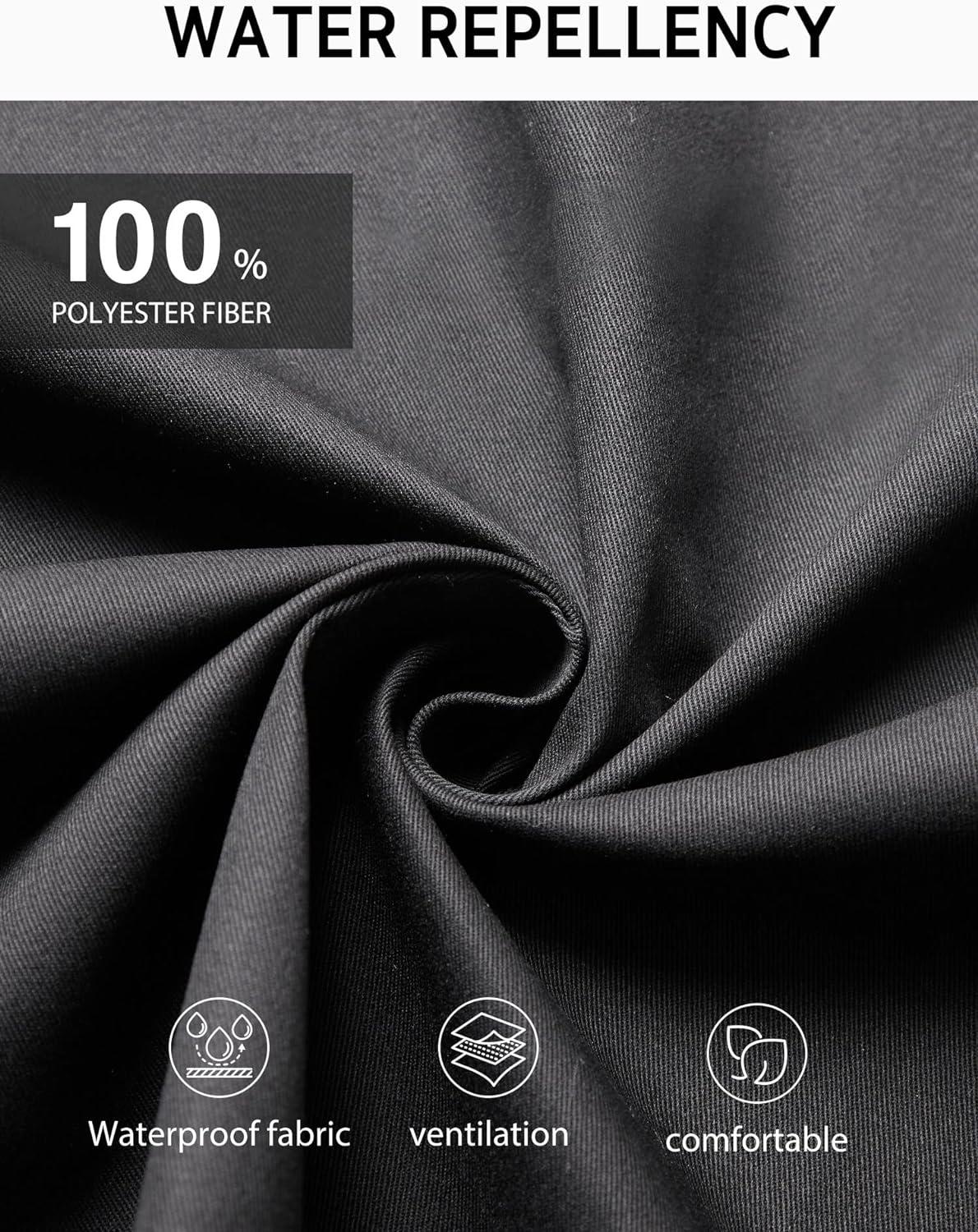 Syntus 6 Pack Server Apron with 3 Pockets, Waterdrop Resistant Waitress Waiter Waist Apron, 11.5-inch Black